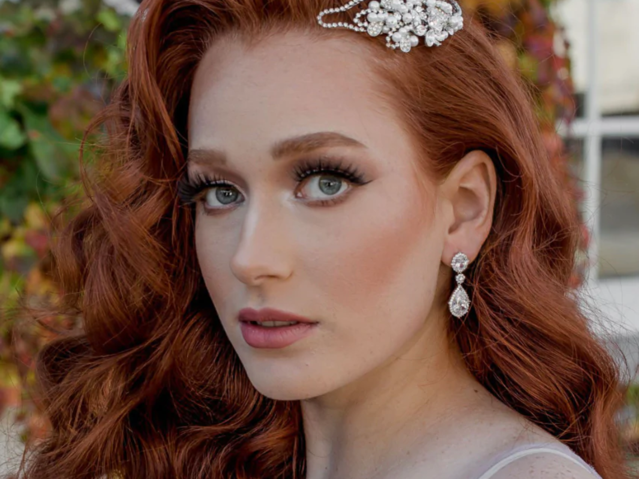 Buy Aria - Art Deco Crystal Bridal Drop Earrings online | The White Collection Australia