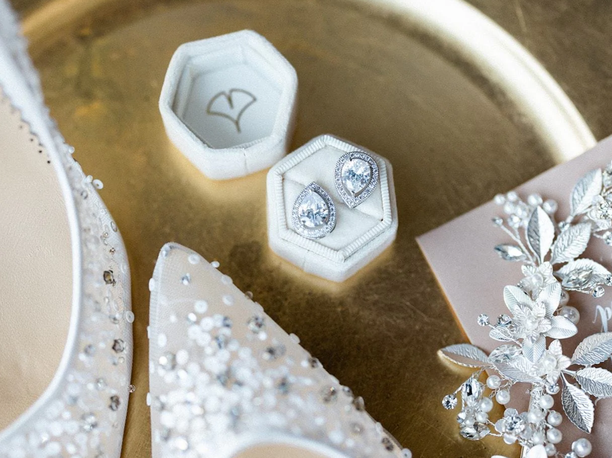 Buy Juliette - Classic Teardrop Crystal Bridal Stud Earrings online | The White Collection Australia