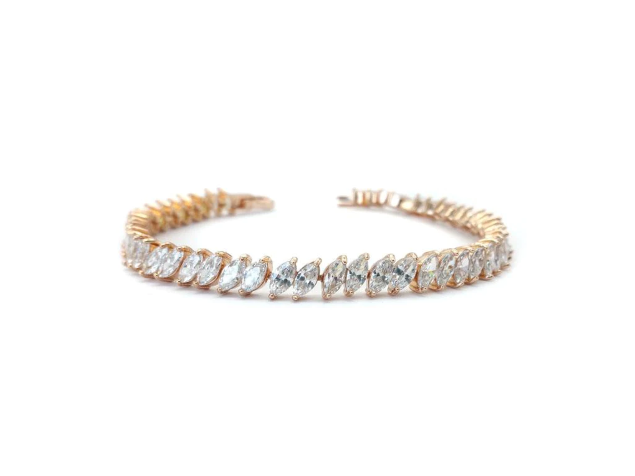 Madison - Crystal Marquise Bridal Bracelet
