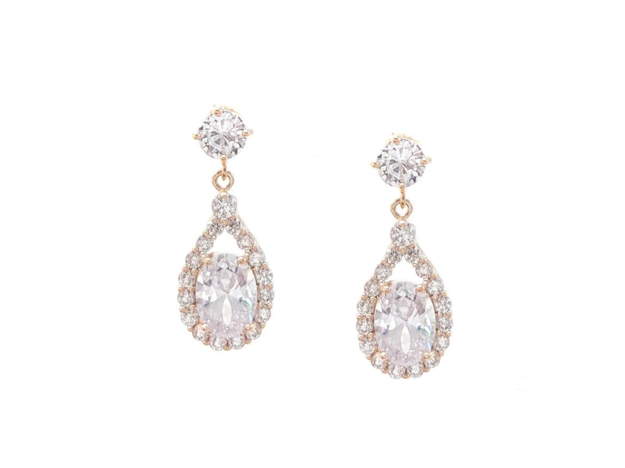 Buy Nova - Petite Crystal Bridal Drop Earrings online | The White Collection Australia