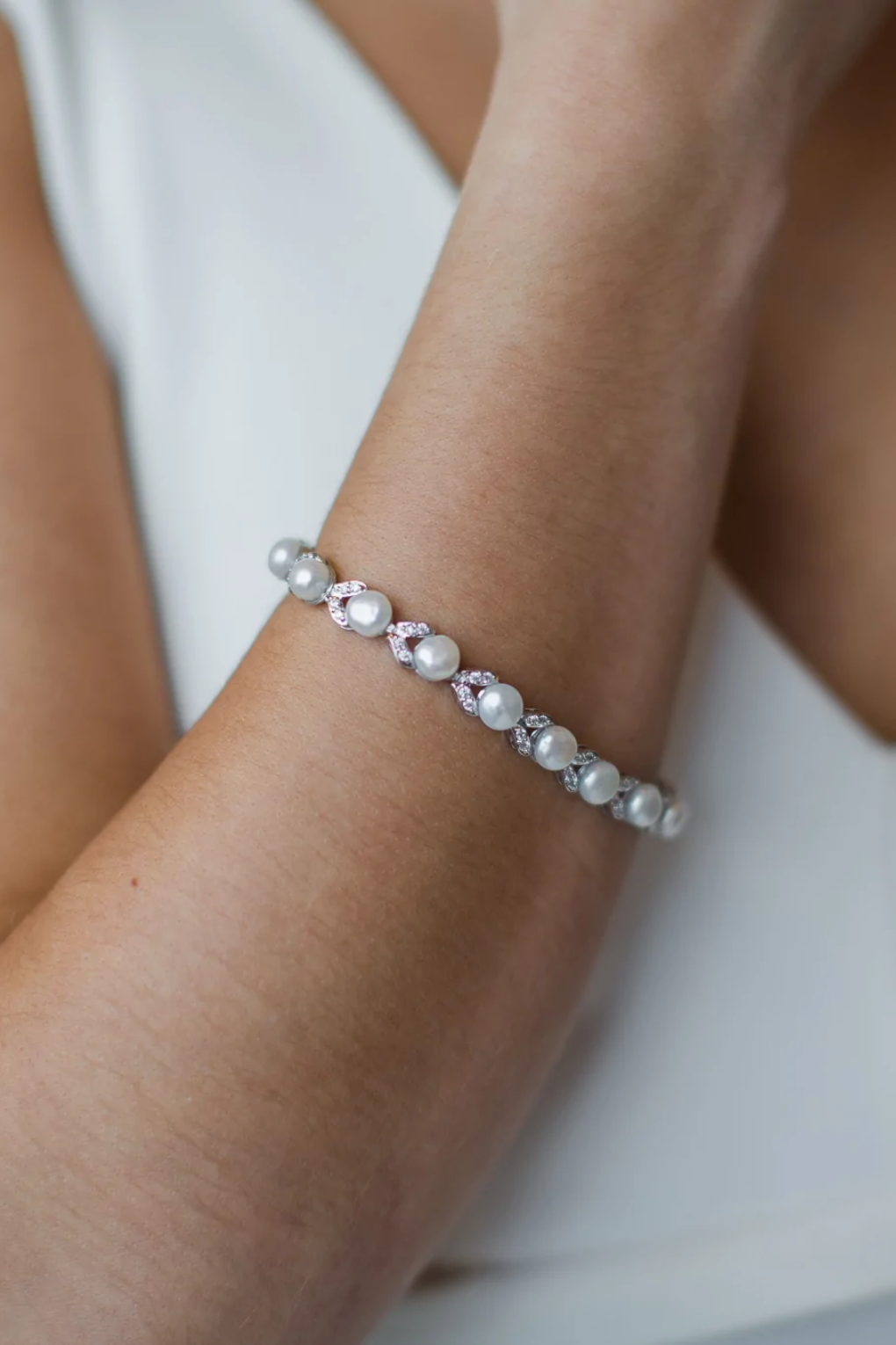 Buy Simone - Freshwater Pearl Bridal Bracelet online | The White Collection Australia
