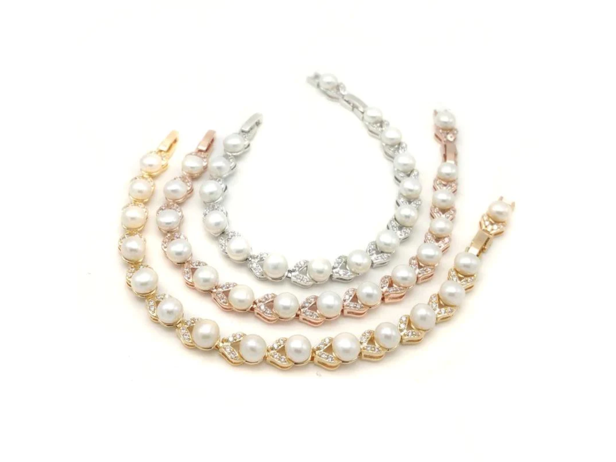 Buy Simone - Freshwater Pearl Bridal Bracelet online | The White Collection Australia