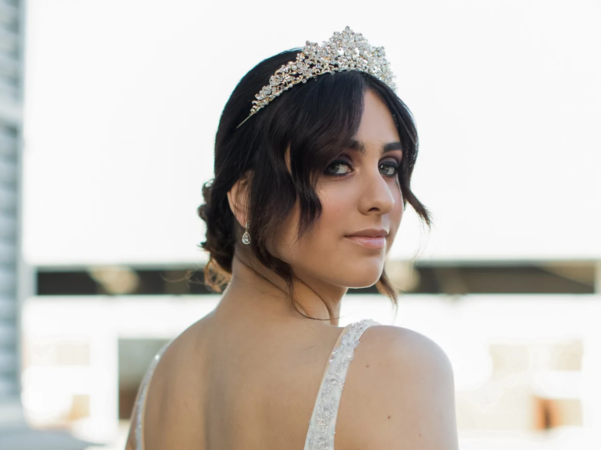 Roesia - Crystal Pearl Bridal Crown