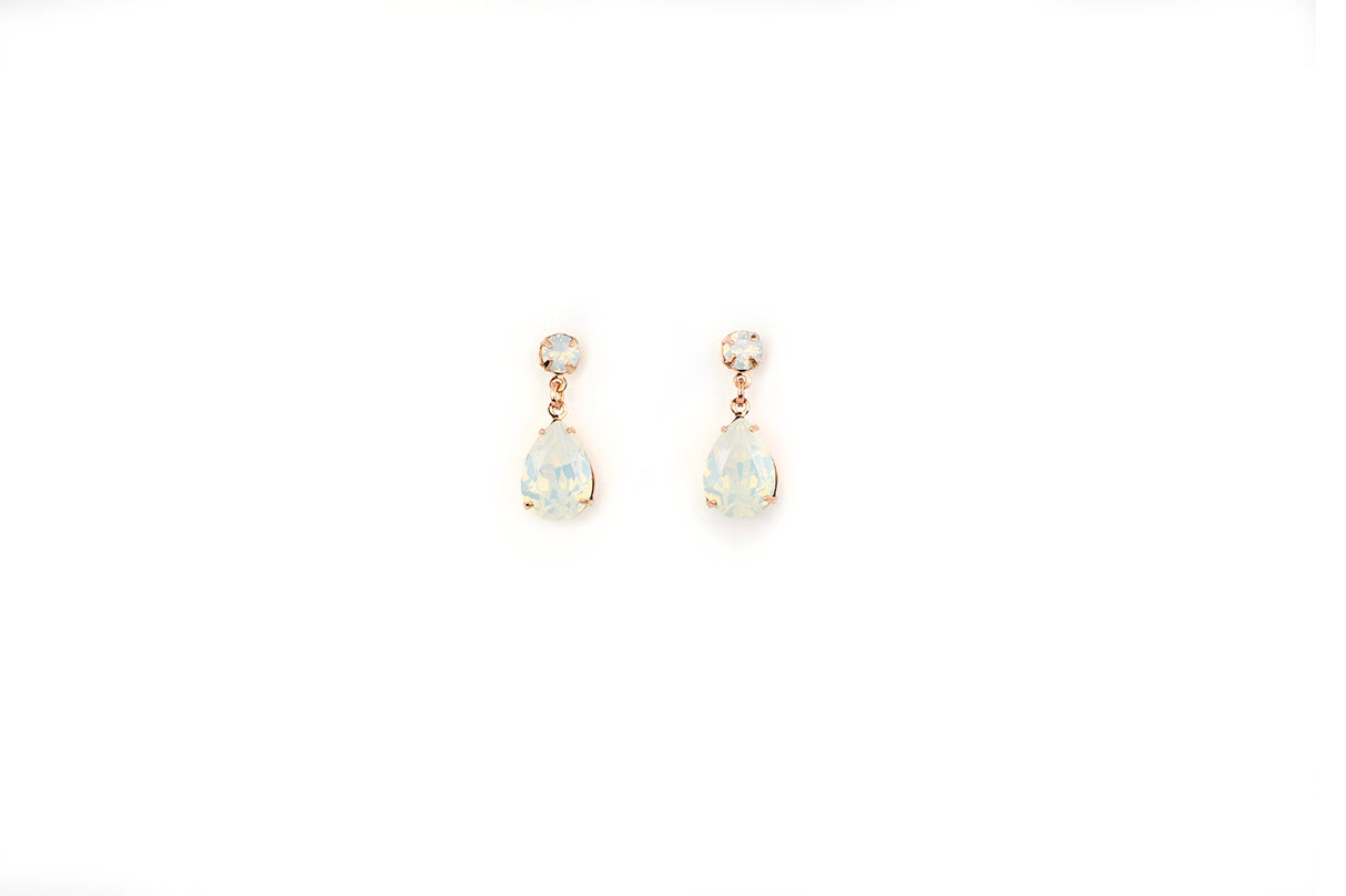 Buy Hannah - Swarovski Pear Drop Bridal Earrings online | The White Collection Australia