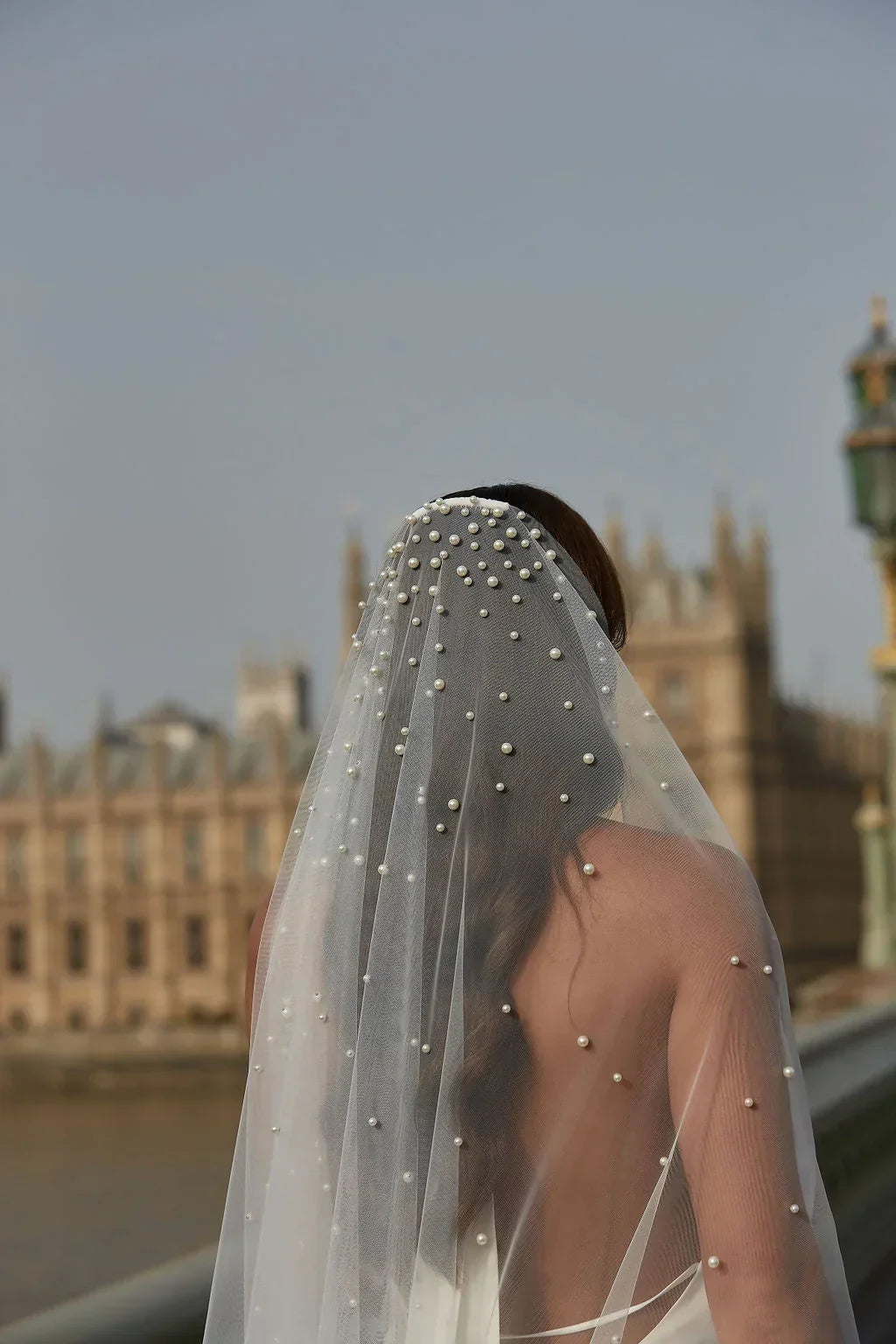 The Pearl Bride: Pearl Veils, Hair Pins & Wedding Shoes