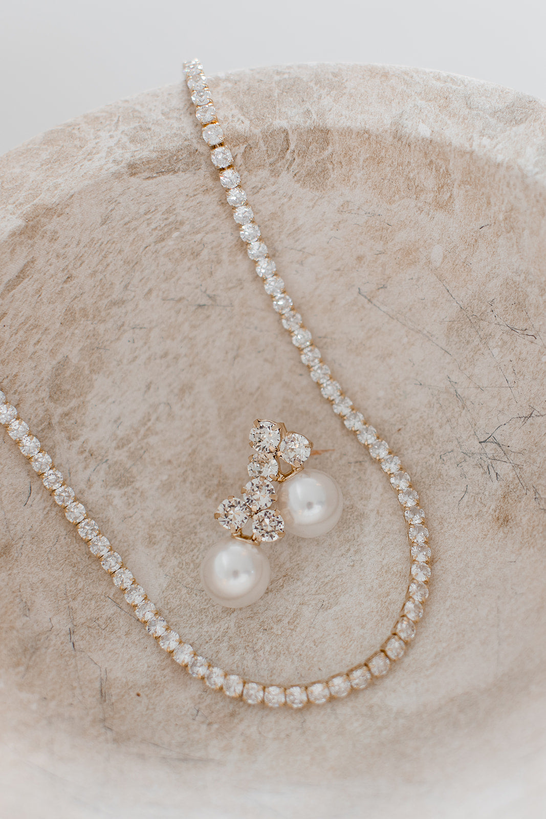 Tiffany  - Classic Crystal Bridal Tennis Necklace