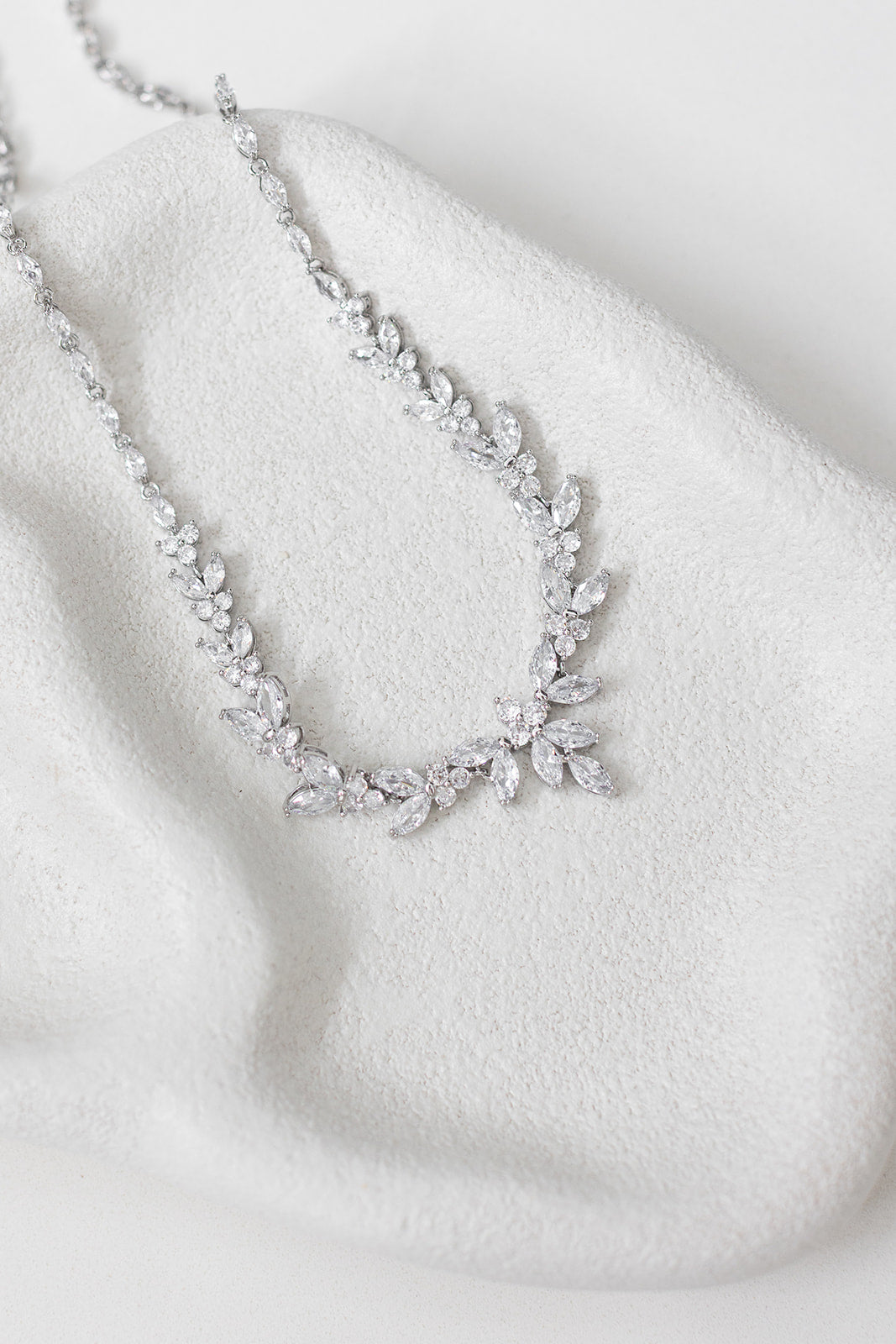 Buy Courtney - Statement Crystal Bridal Necklace online | The White Collection Australia