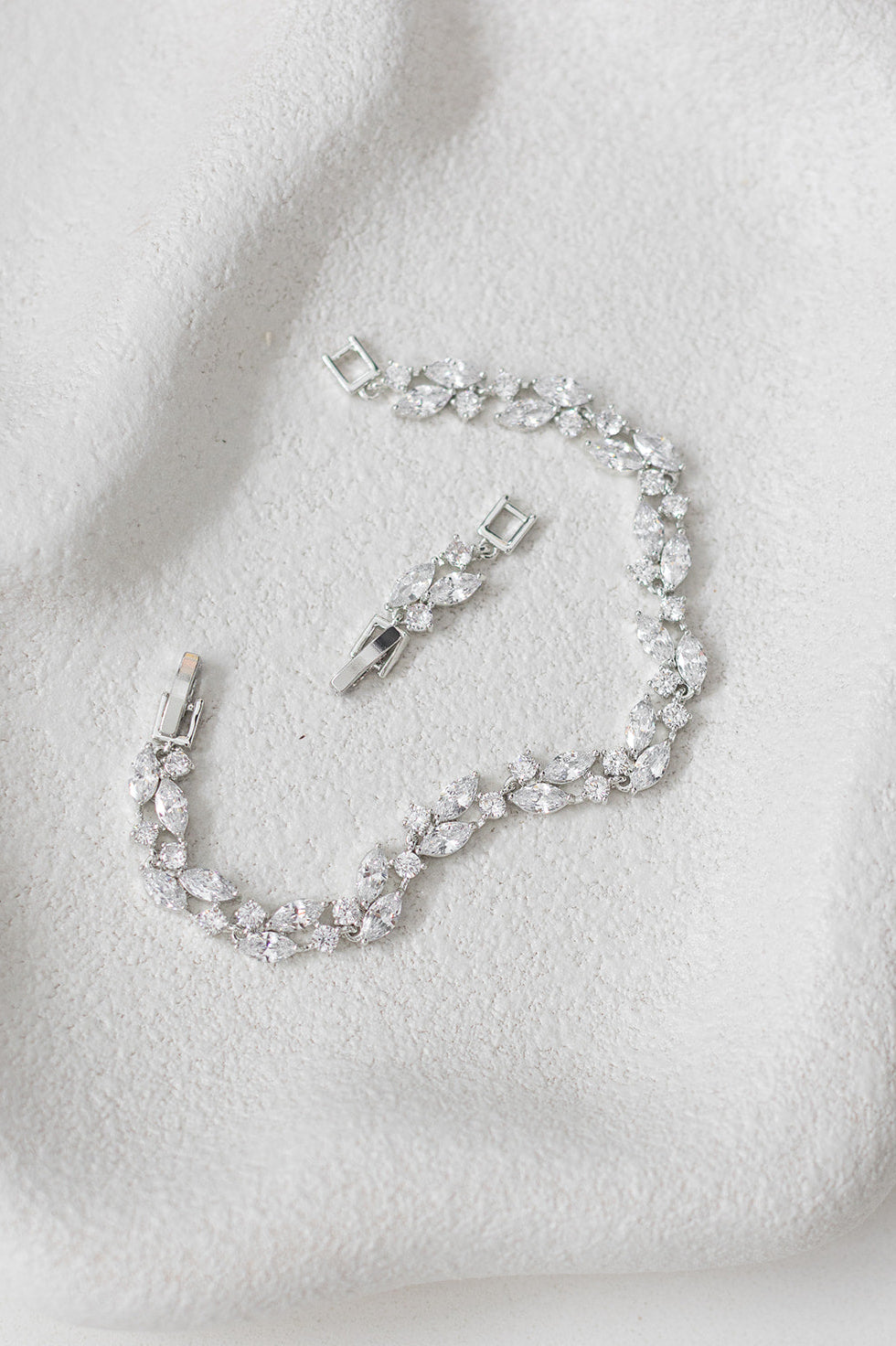 Buy Sabrina - Unique Crystal Bridal Bracelet online | The White Collection Australia