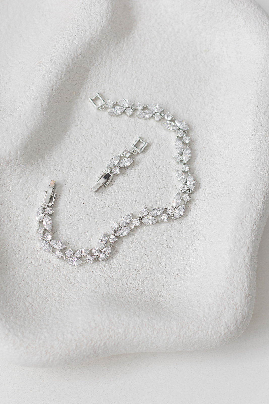 Buy Sabrina - Unique Crystal Bridal Bracelet online | The White Collection Australia