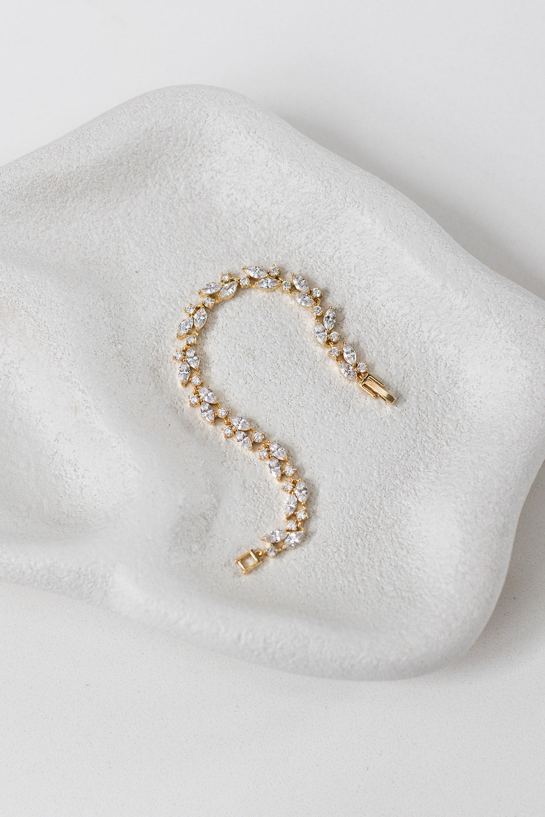 Buy Sabrina - Unique Crystal Bridal Bracelet online | The White Collection Australia