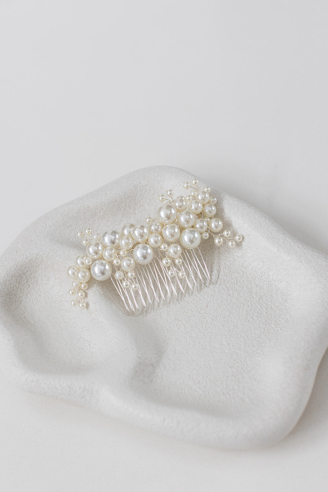Buy Isabella - Pearl Cluster Bridal Comb online | The White Collection Australia