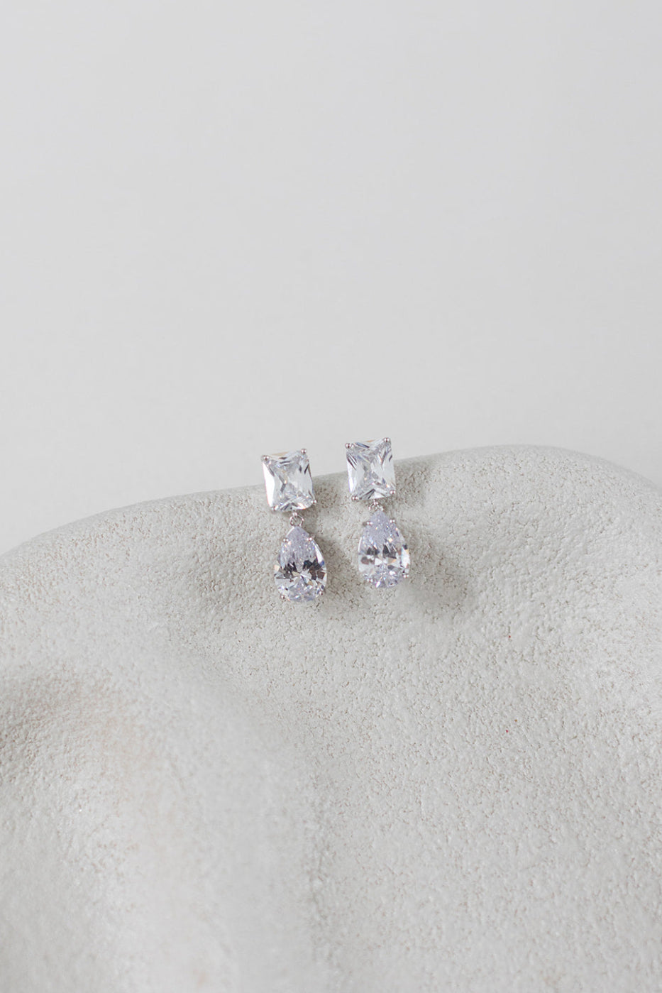 Buy Eleanor - Classic Crystal Drop Bridal Earrings online | The White Collection Australia