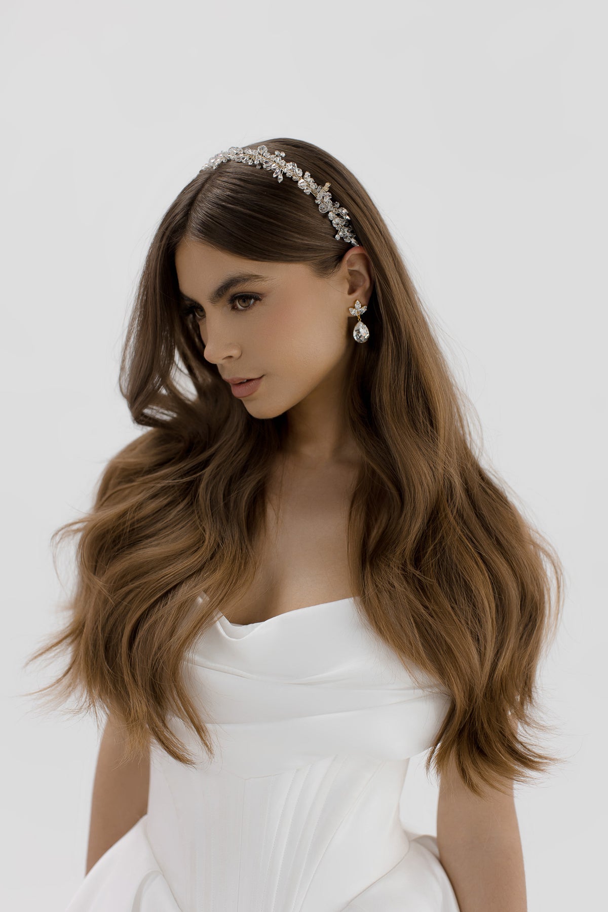 Celina - Single Band Classical Crystal Headband