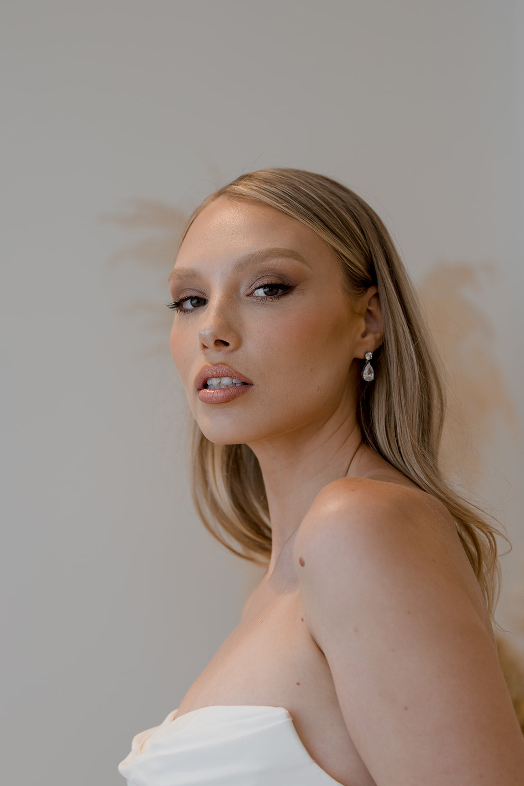Buy Claire - Classic Pear Crystal Bridal Drop Earrings online | The White Collection Australia