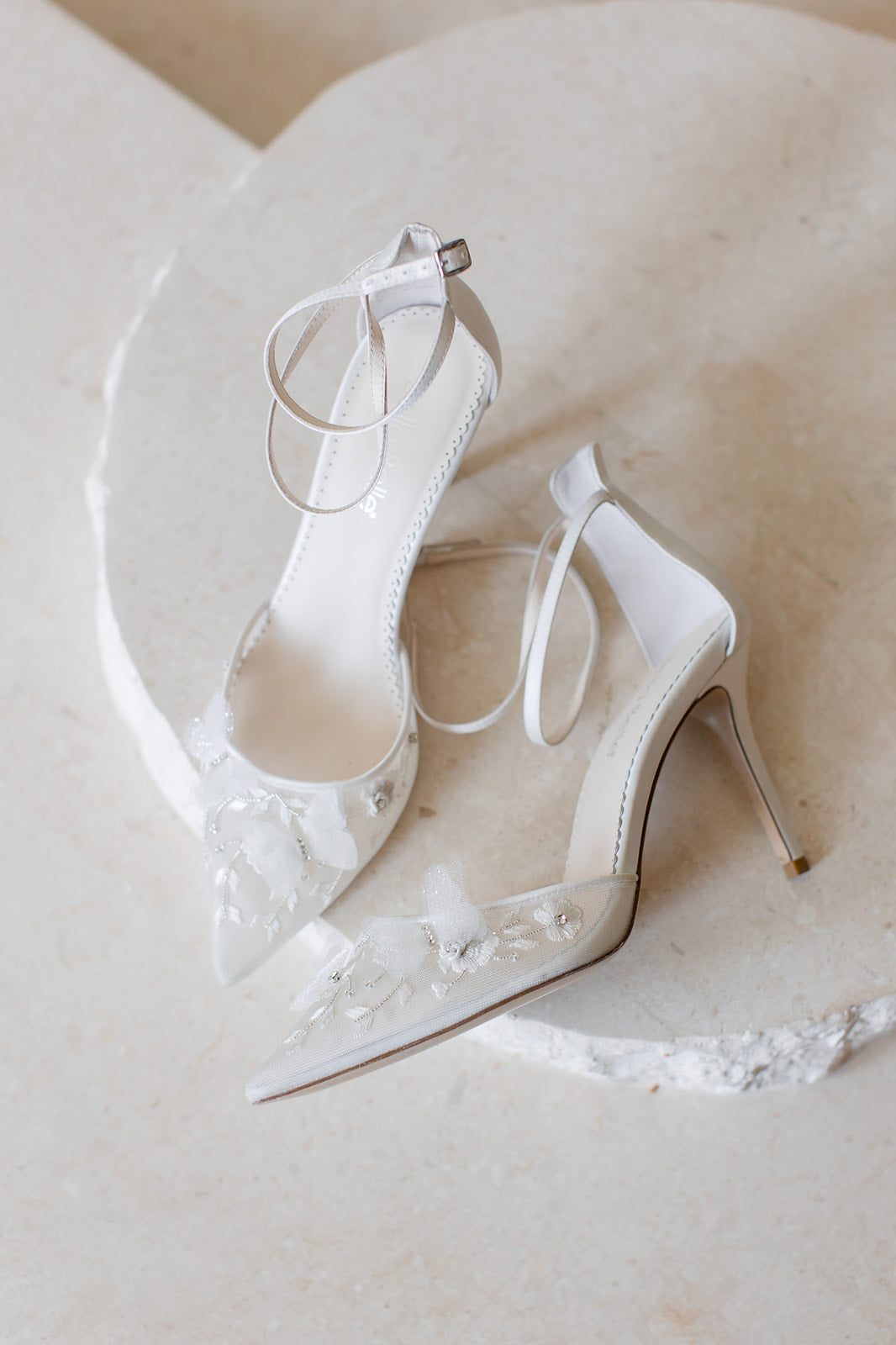 Buy Eve - Ivory Butterfly Heels online | The White Collection Australia