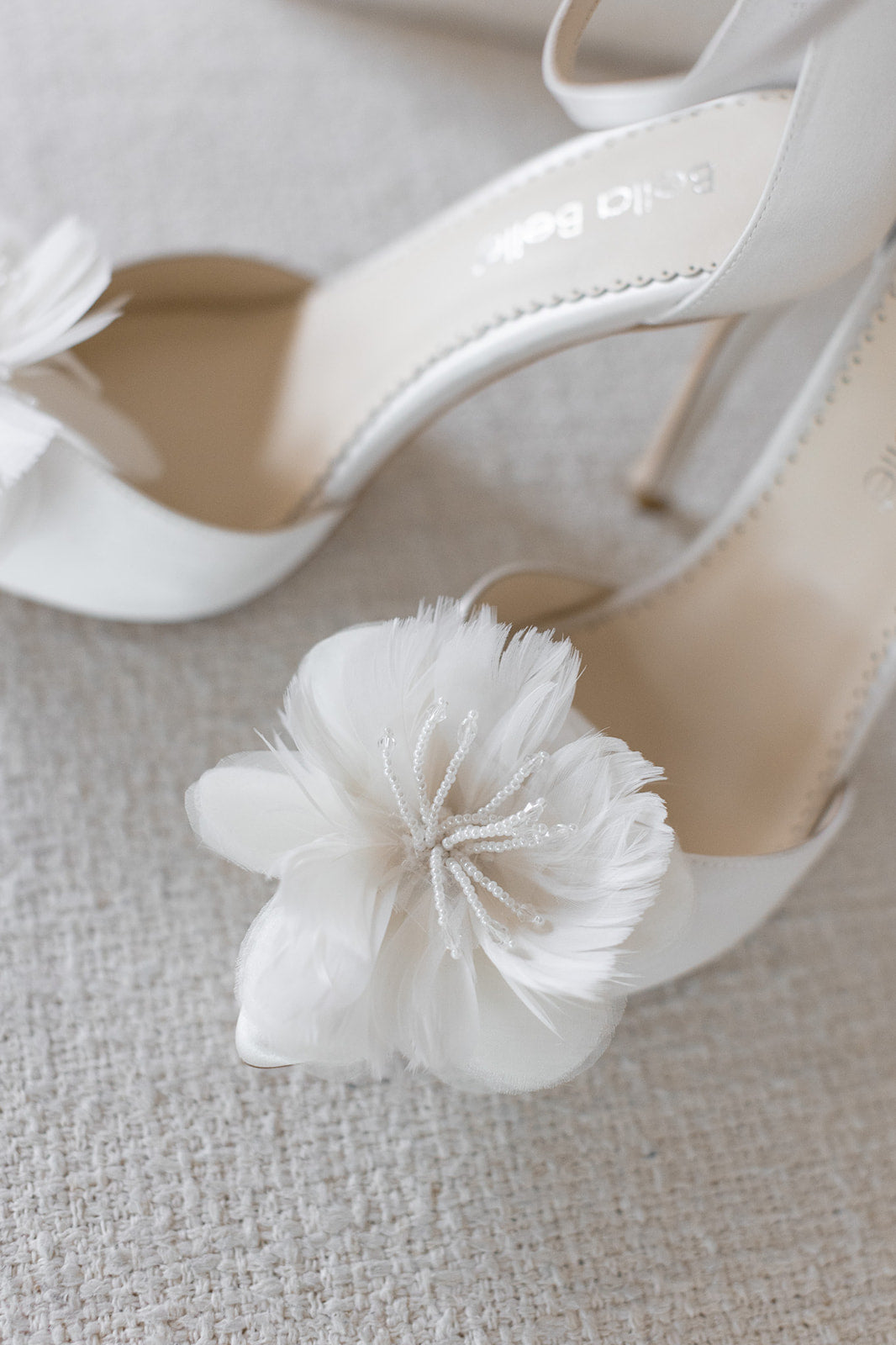 Harlow - Ivory Silk Flower Bridal Pointed Heel