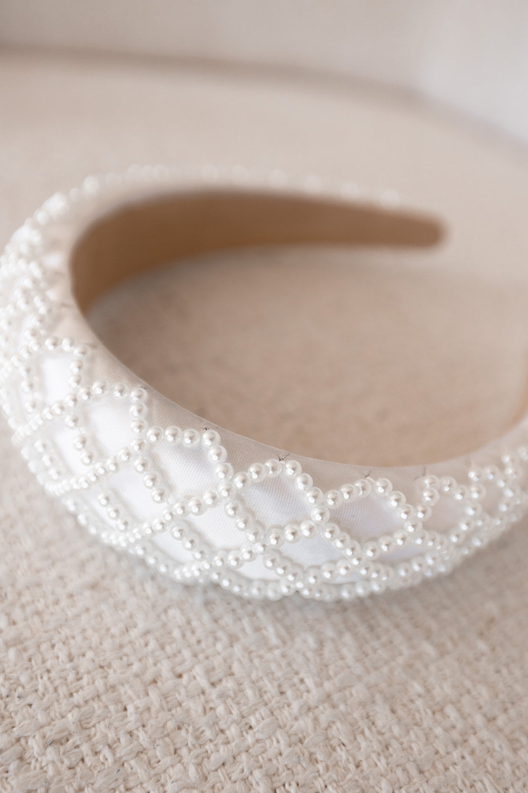 Buy Aurora - Classic Style Pearl Bridal Headband online | The White Collection Australia