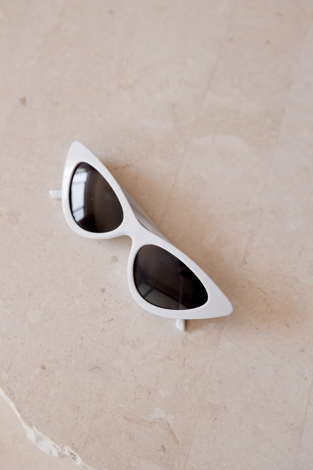 Brittany - White Cat Eye Sunglasses