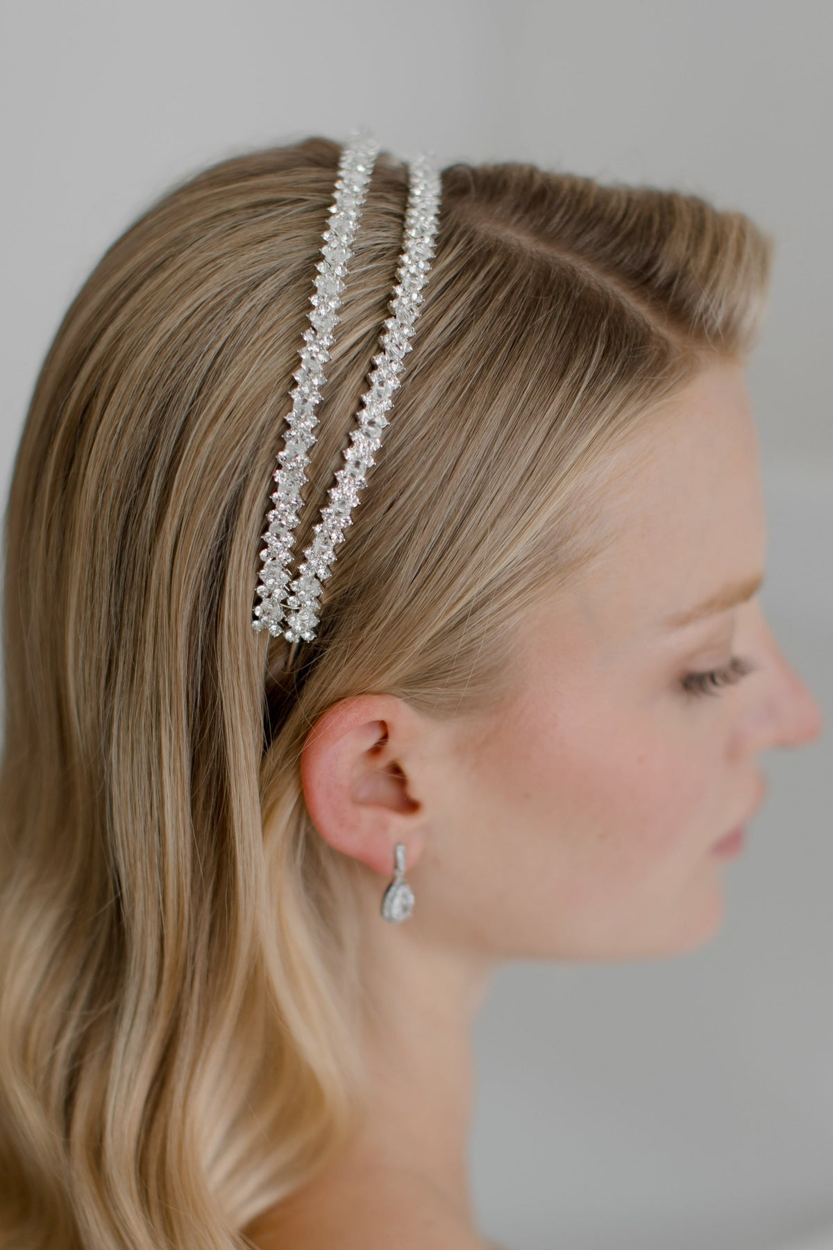 Buy Lauren Crystal - Crystal Bridal Double Headband online | The White Collection Australia