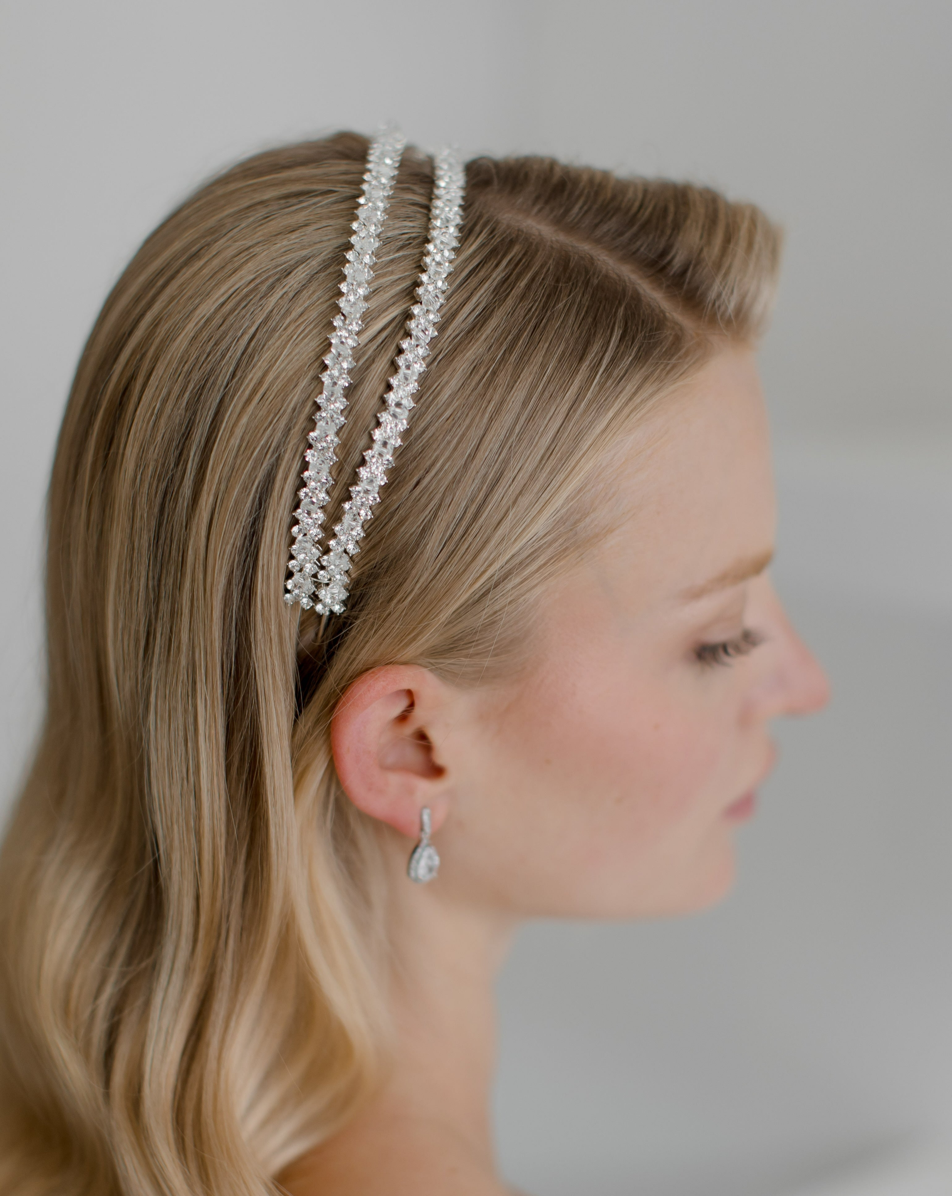 Buy Lauren Crystal - Crystal Bridal Double Headband online | The White Collection Australia