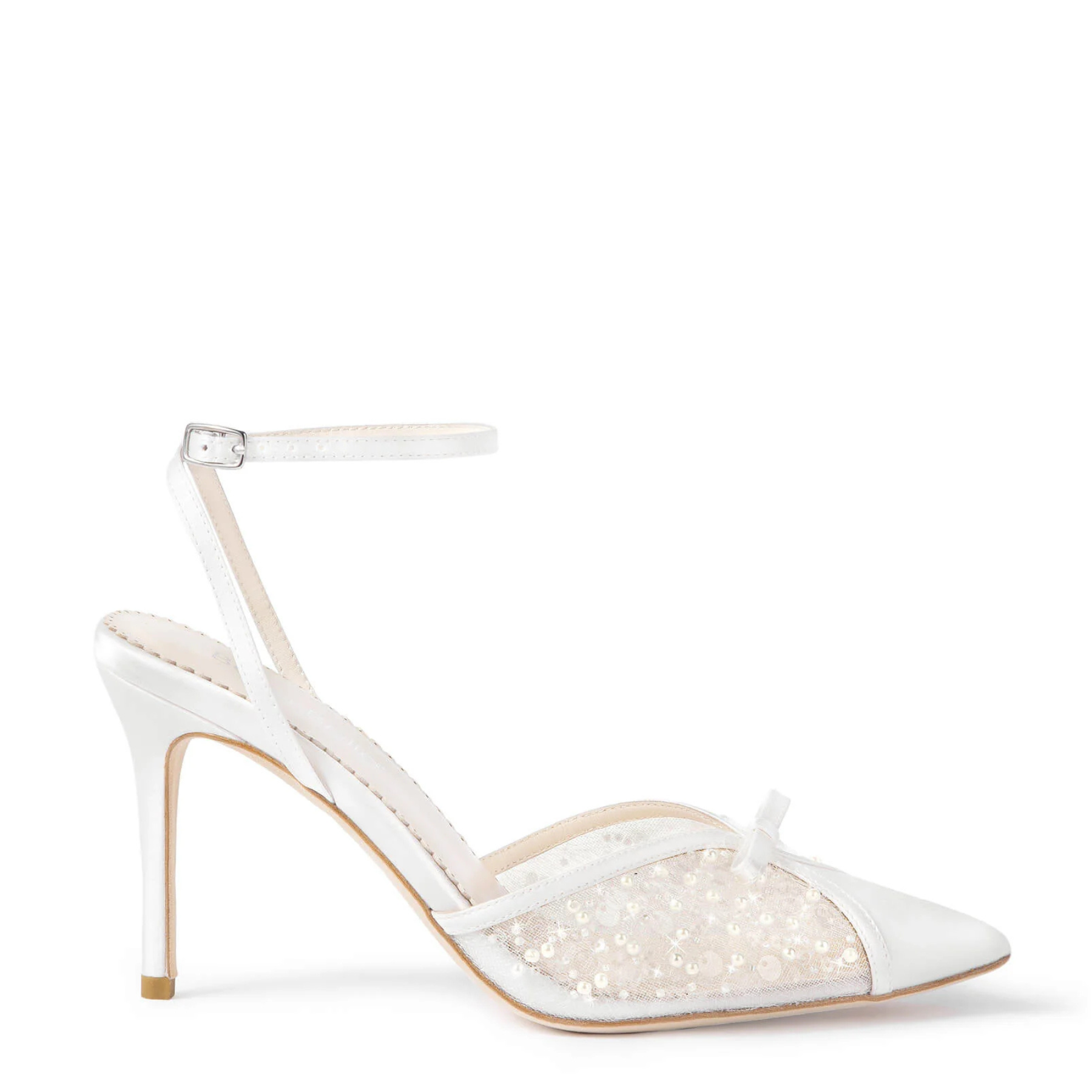 Waverly - Pearl & Sequin Stiletto Wedding Heels - Ivory