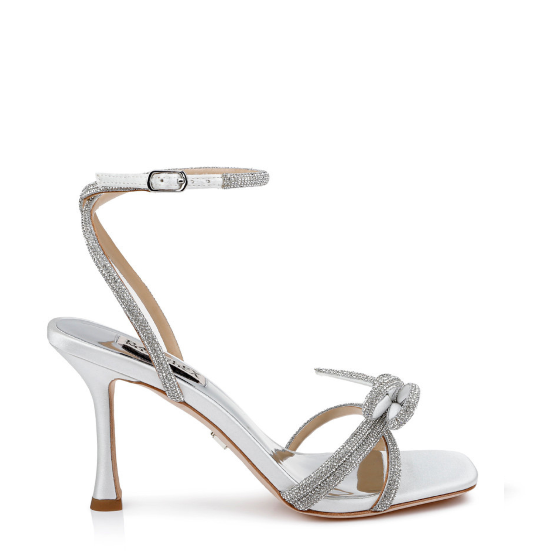 Buy Effie - Crystal Strappy Bow Stiletto Heels - White online | The White Collection Australia