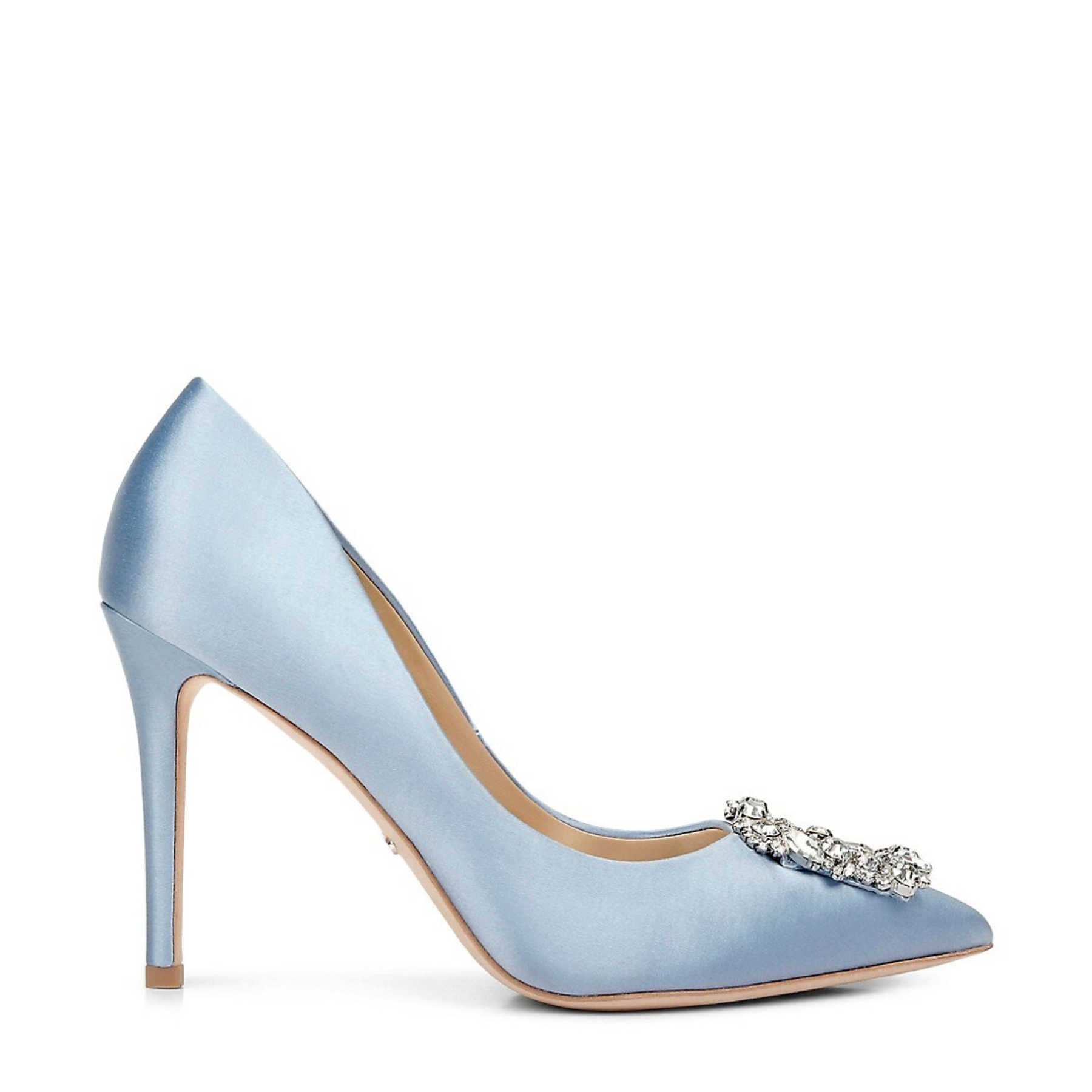 Buy Cher - Crystal Buckle High Heel Stiletto Pump - Azure Blue online | The White Collection Australia