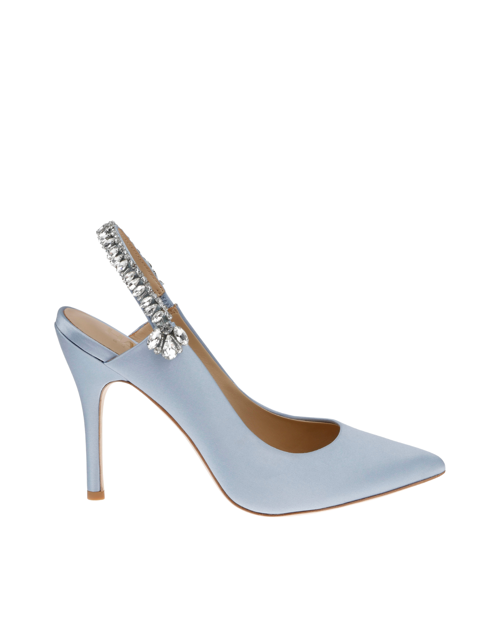 Buy Bonnie Azure - Blue Crystal Embellished Sling Back Bridal Pump online | The White Collection Australia