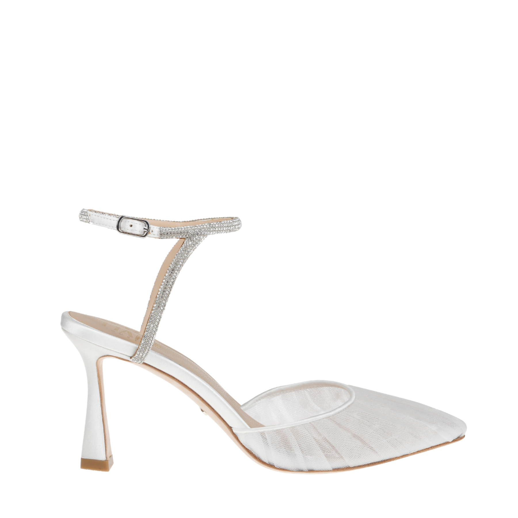 Georgia Crystal - White Tulle Point with Crystal Strap
