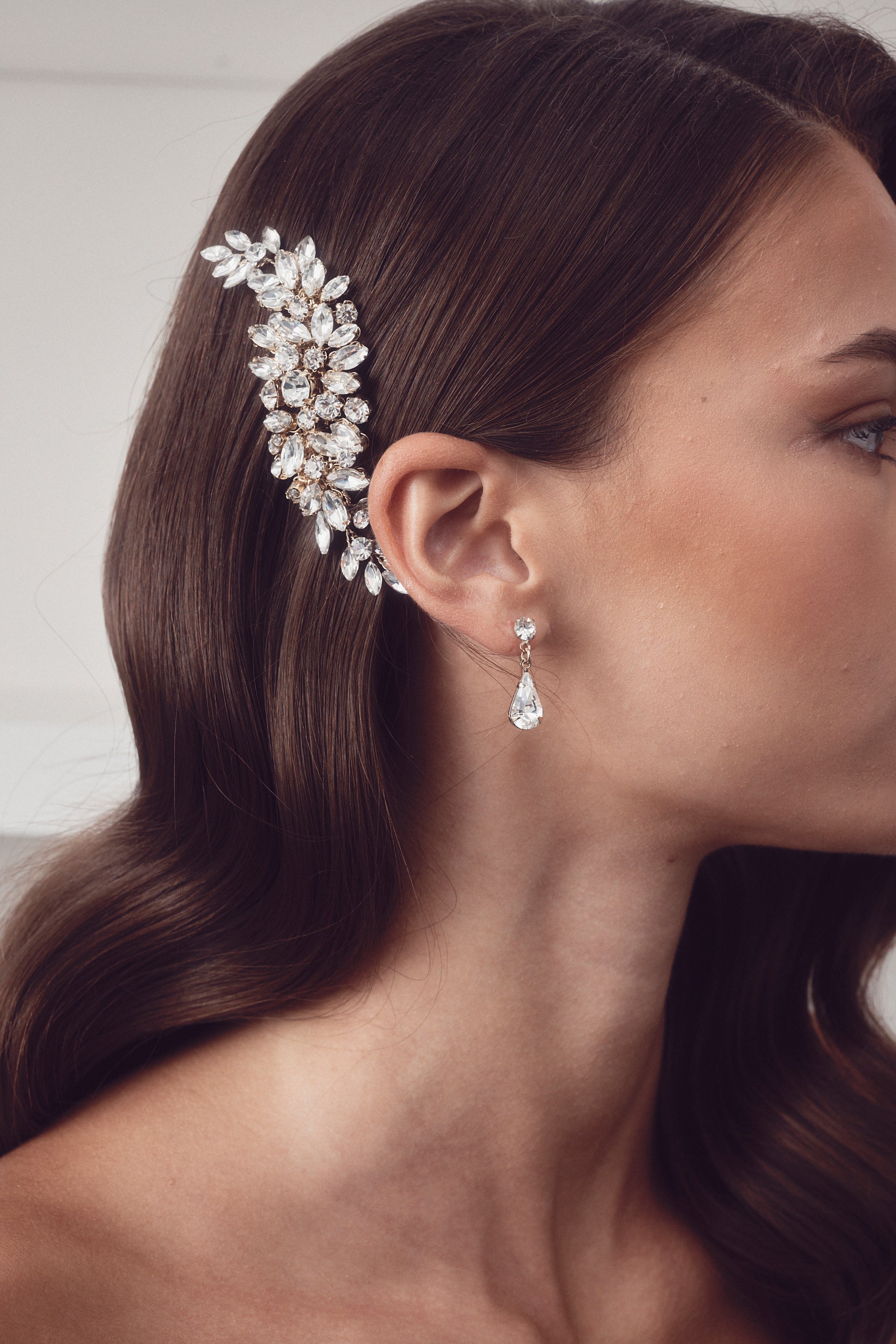 Buy Alice - Stunning Swarovski Crystal Bridal Earrings online | The White Collection Australia