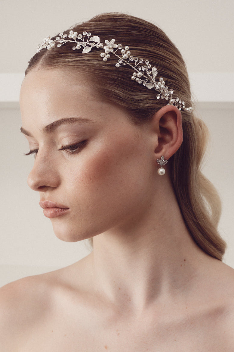 Lola - Pretty Pearl Drop Bridal Earrings