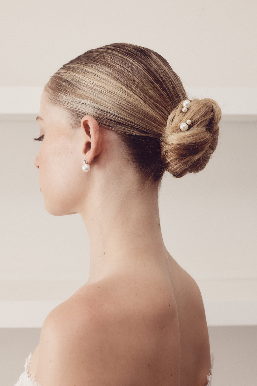 Buy Naomi - Petite Double Pearl Bridal Hair Pins online | The White Collection Australia