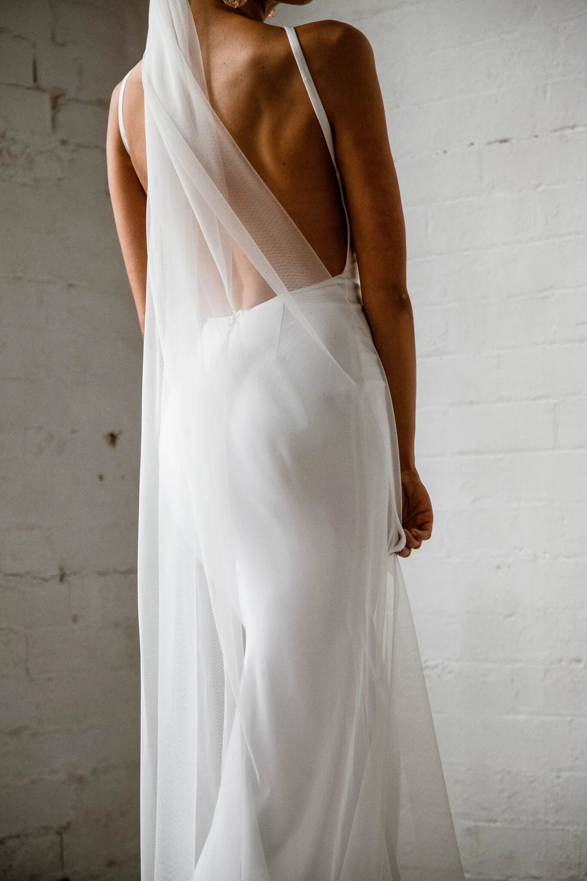 Lola Knight - Penelope - Classic Single Tier Wedding Veil - Ivory