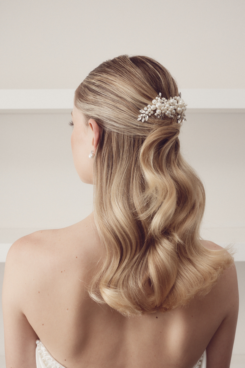Buy Jacqueline - Pearl and Crystal Cluster Bridal Comb online | The White Collection Australia