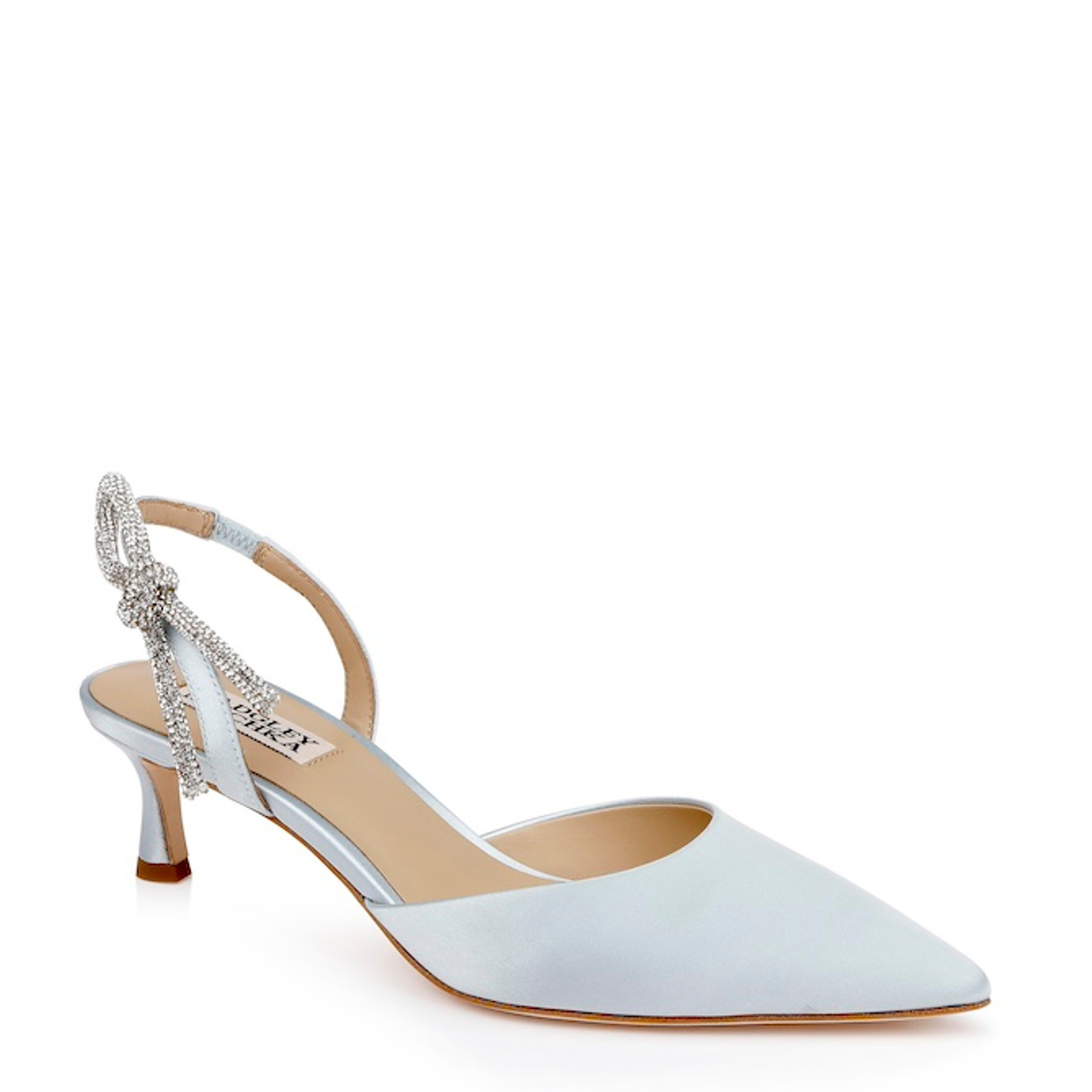 Buy Gentry - Kitten Heel Slingback Pumps - Moonstone Blue online | The White Collection Australia
