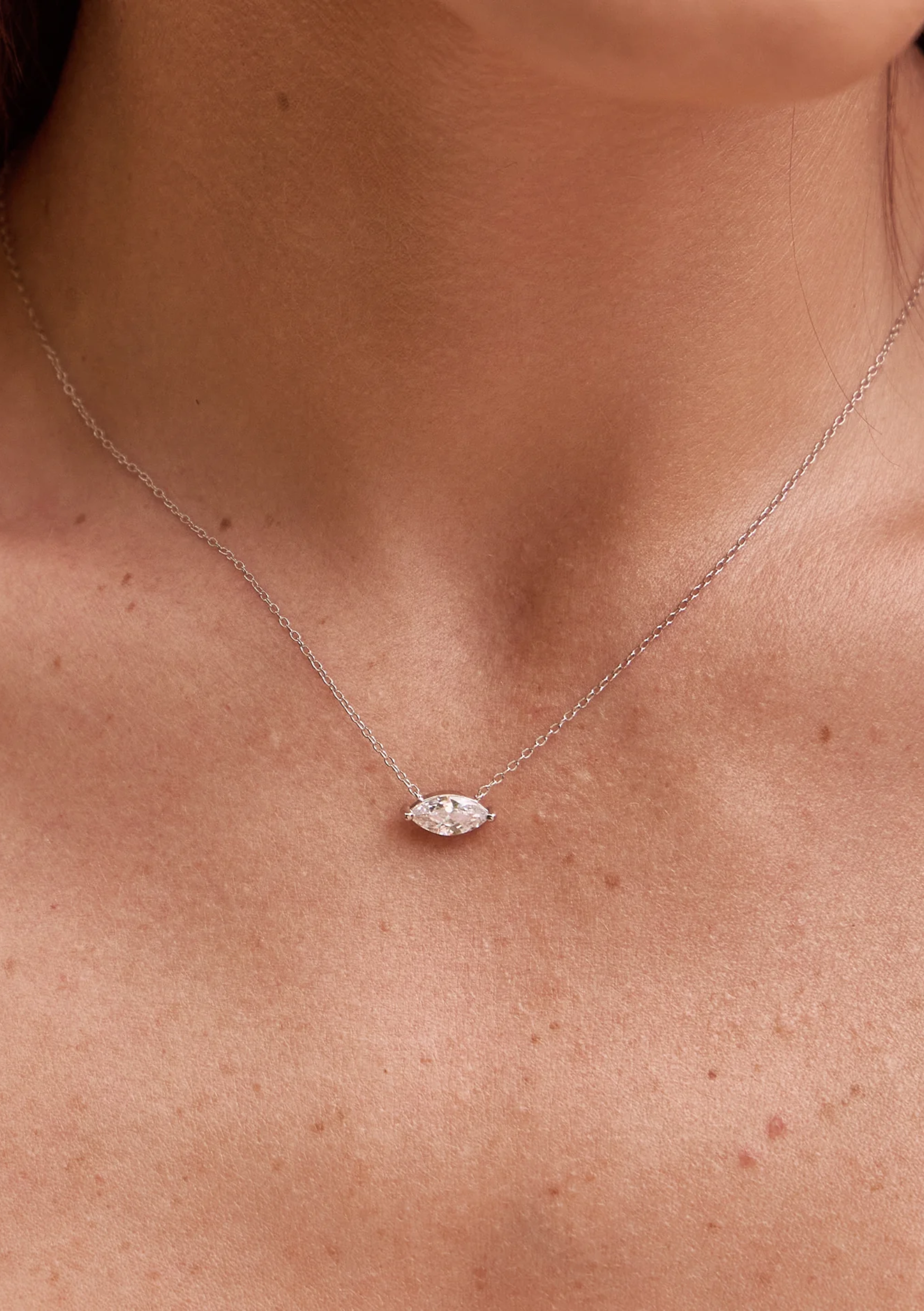 Lola Knight - Juniper Crystal Necklace - Silver