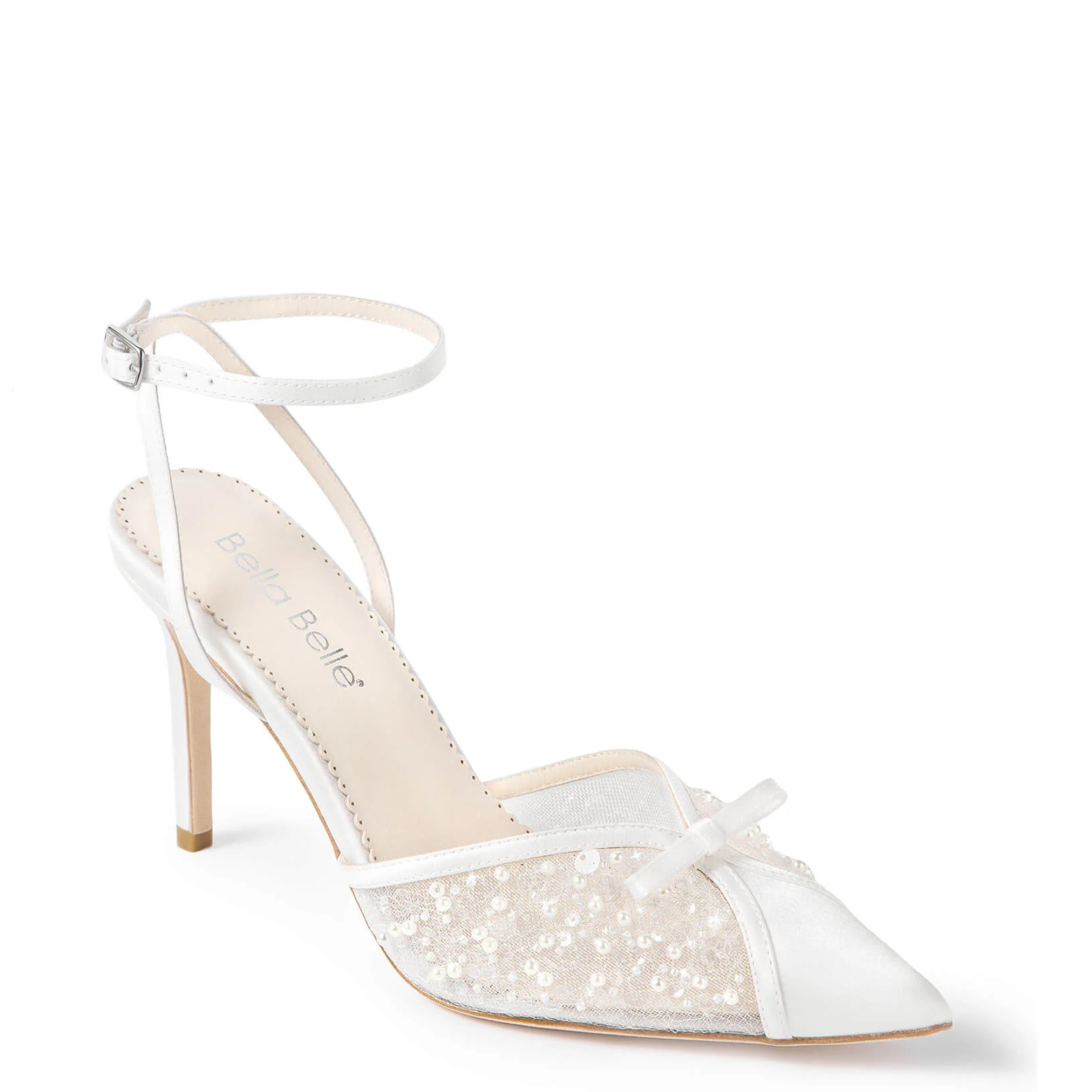 Waverly - Pearl & Sequin Stiletto Wedding Heels - Ivory