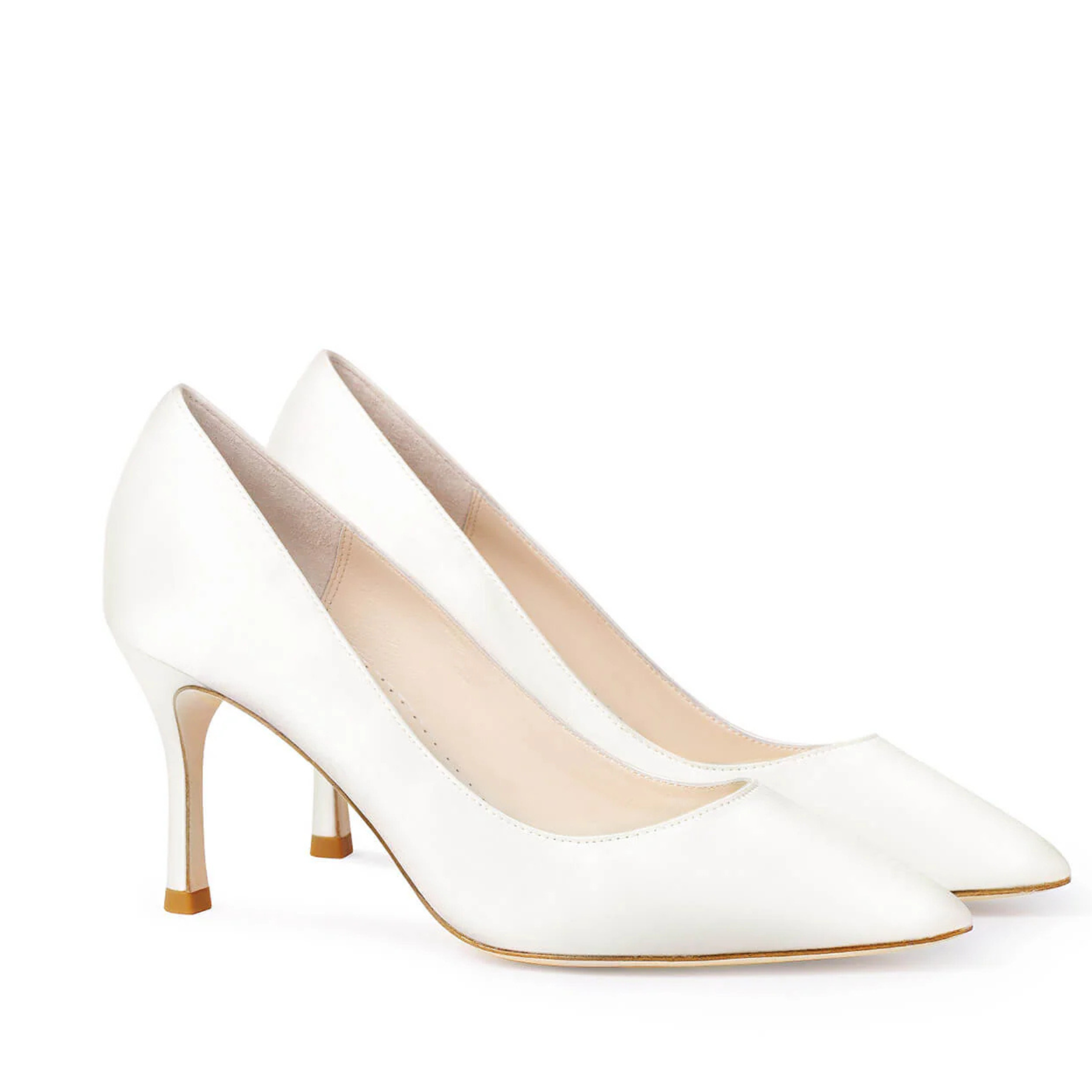 Buy Diana - Classic Silk Satin Bridal Pumps - Ivory online | The White Collection Australia