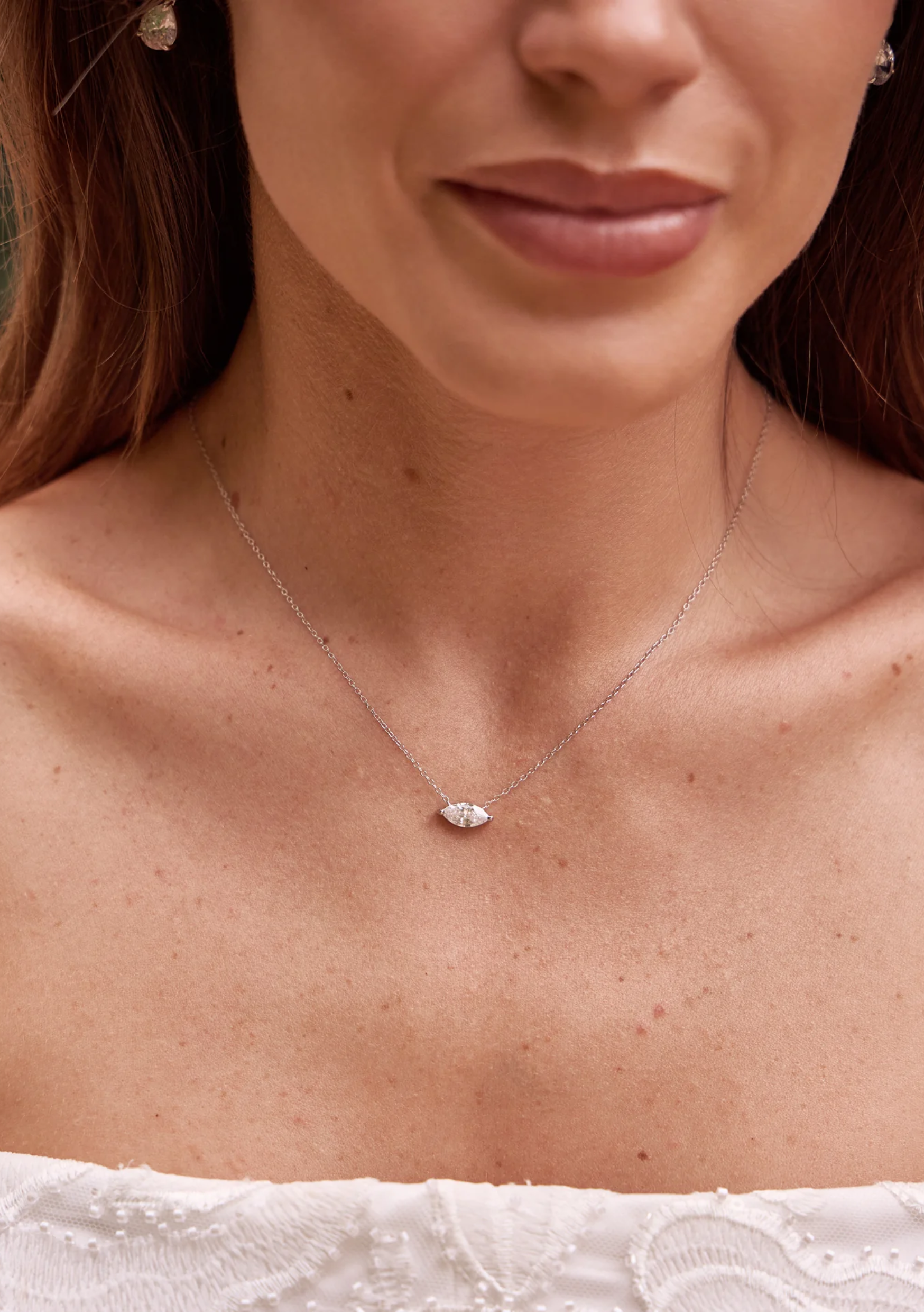 Lola Knight - Juniper Crystal Necklace - Silver