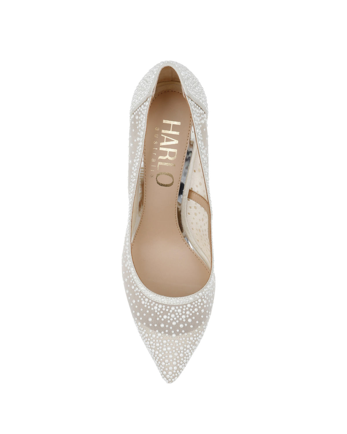 Demi - Pointed Toe Pump With Pearls - Ivory