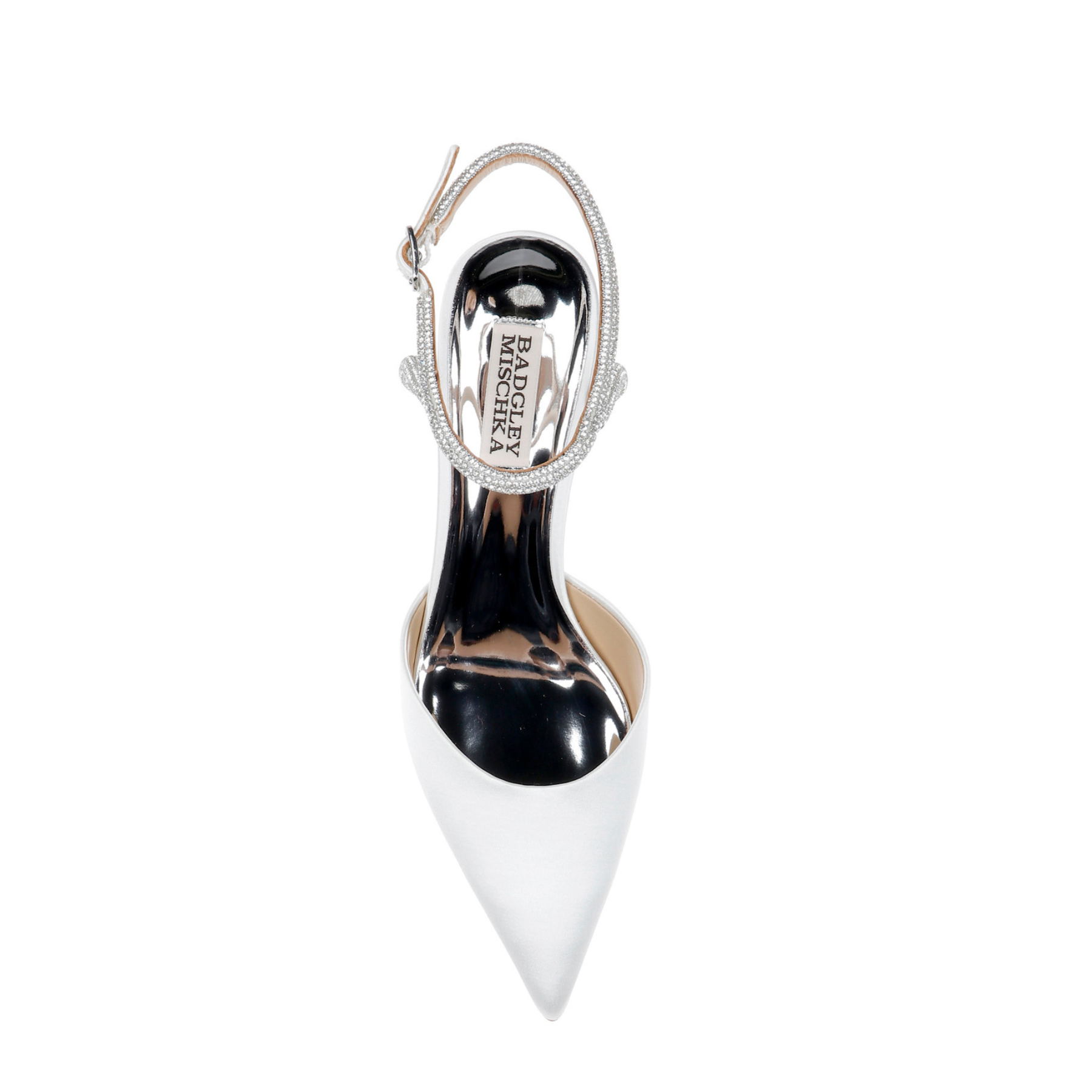 Buy Autumn - Crystal Ankle Strap Kitten Heel Pumps - White online | The White Collection Australia