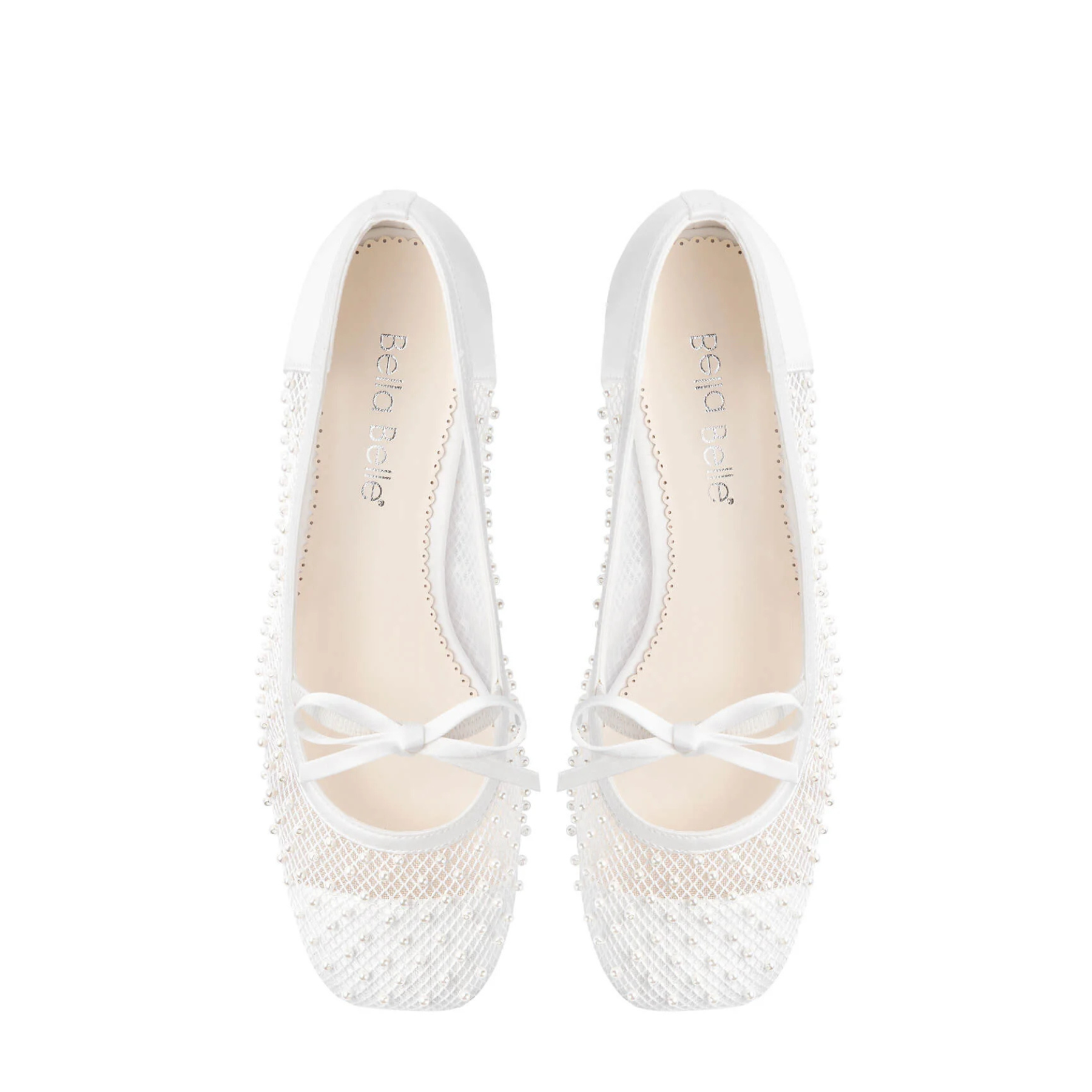 Millie - Pearl Mary Jane Low Block Heels - Ivory