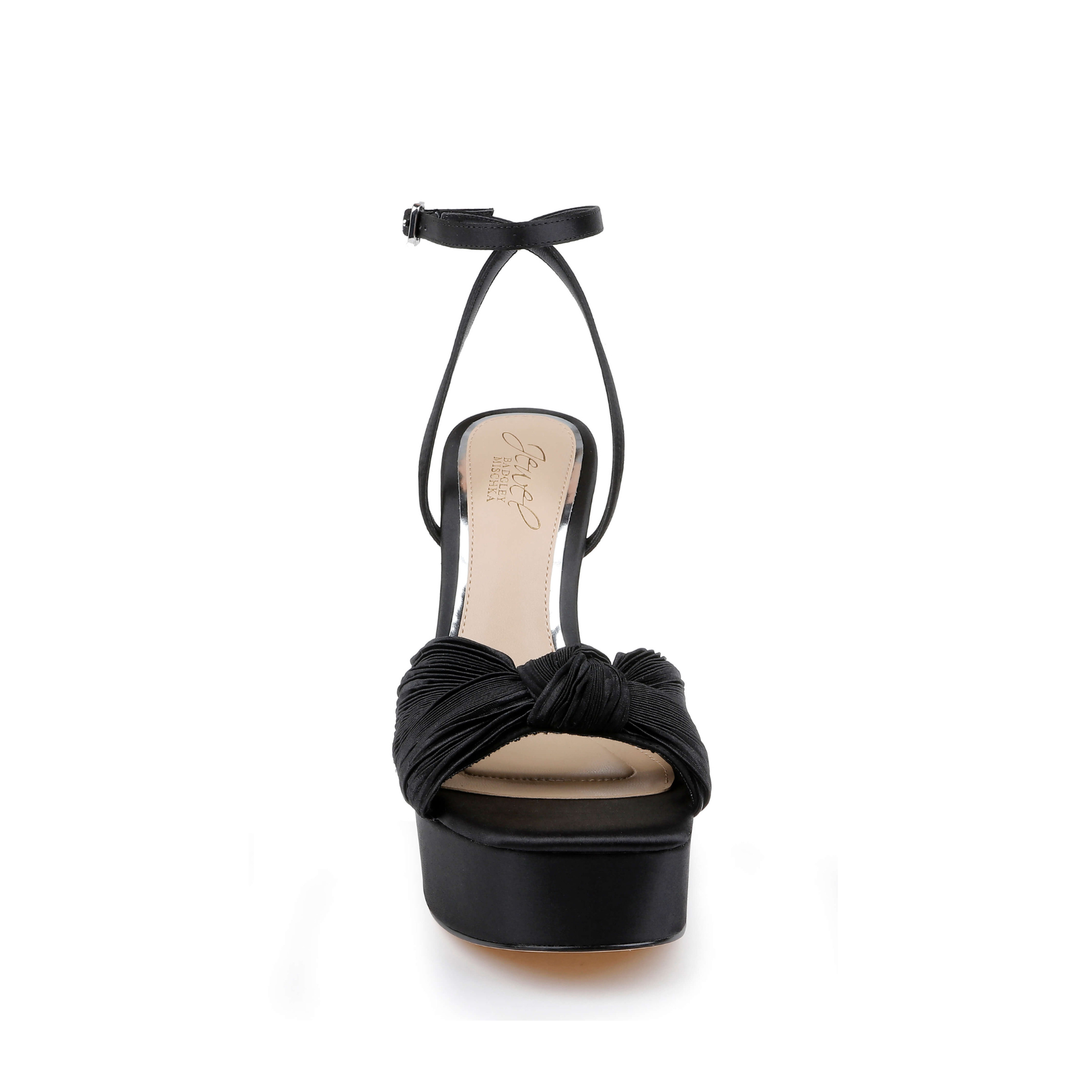 Icelynn - Platform Sandal with Heart-Shaped Buckle - Black