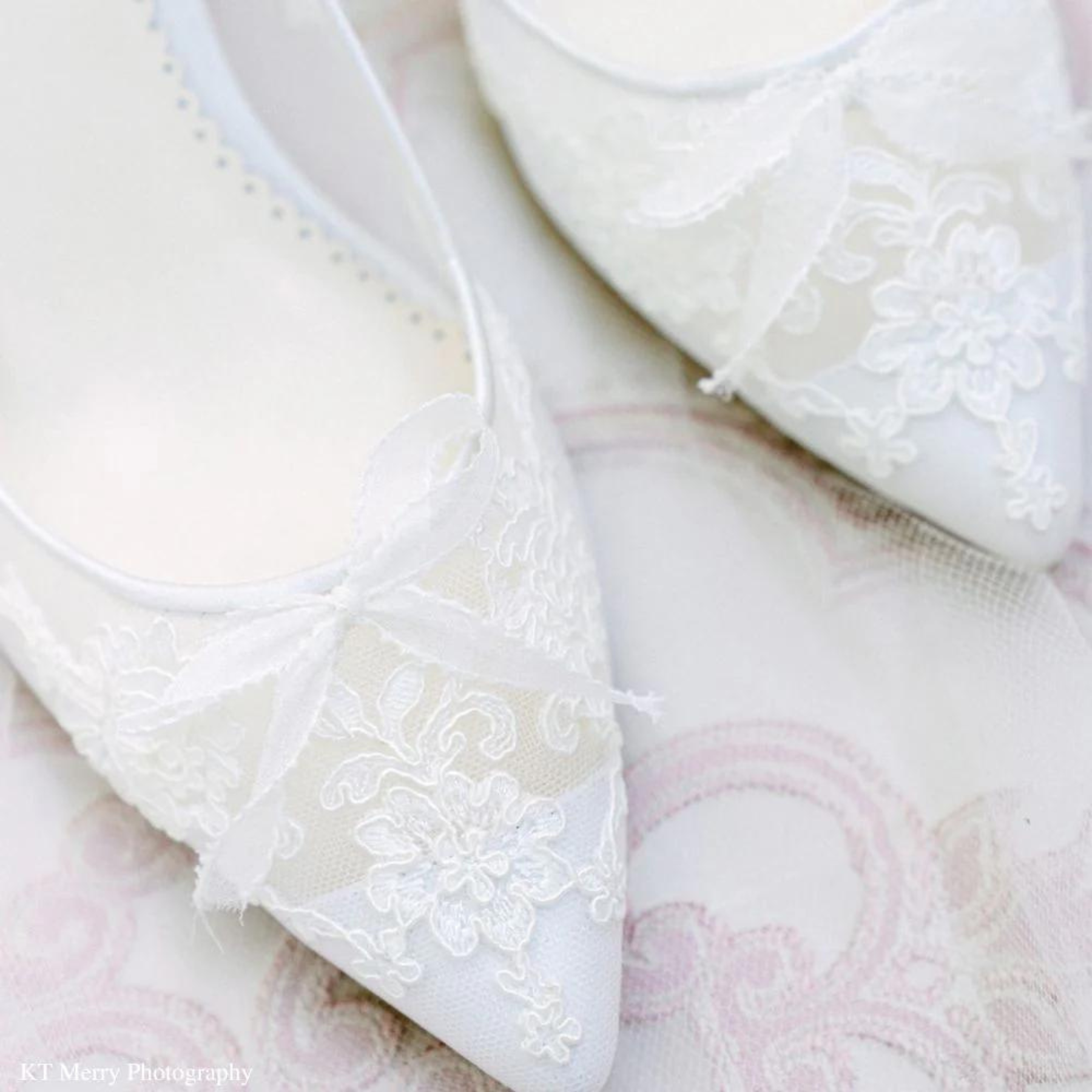 Buy Monica - Lace Embroidered Ivory Bridal Kitten Heels online | The White Collection Australia