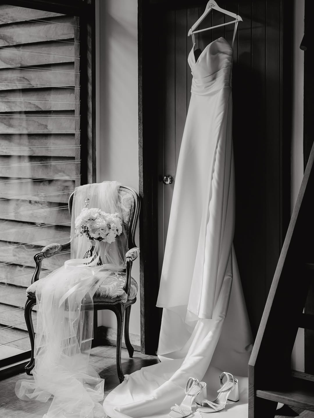 Evie - White Pearl Mid Bridal Block Heel