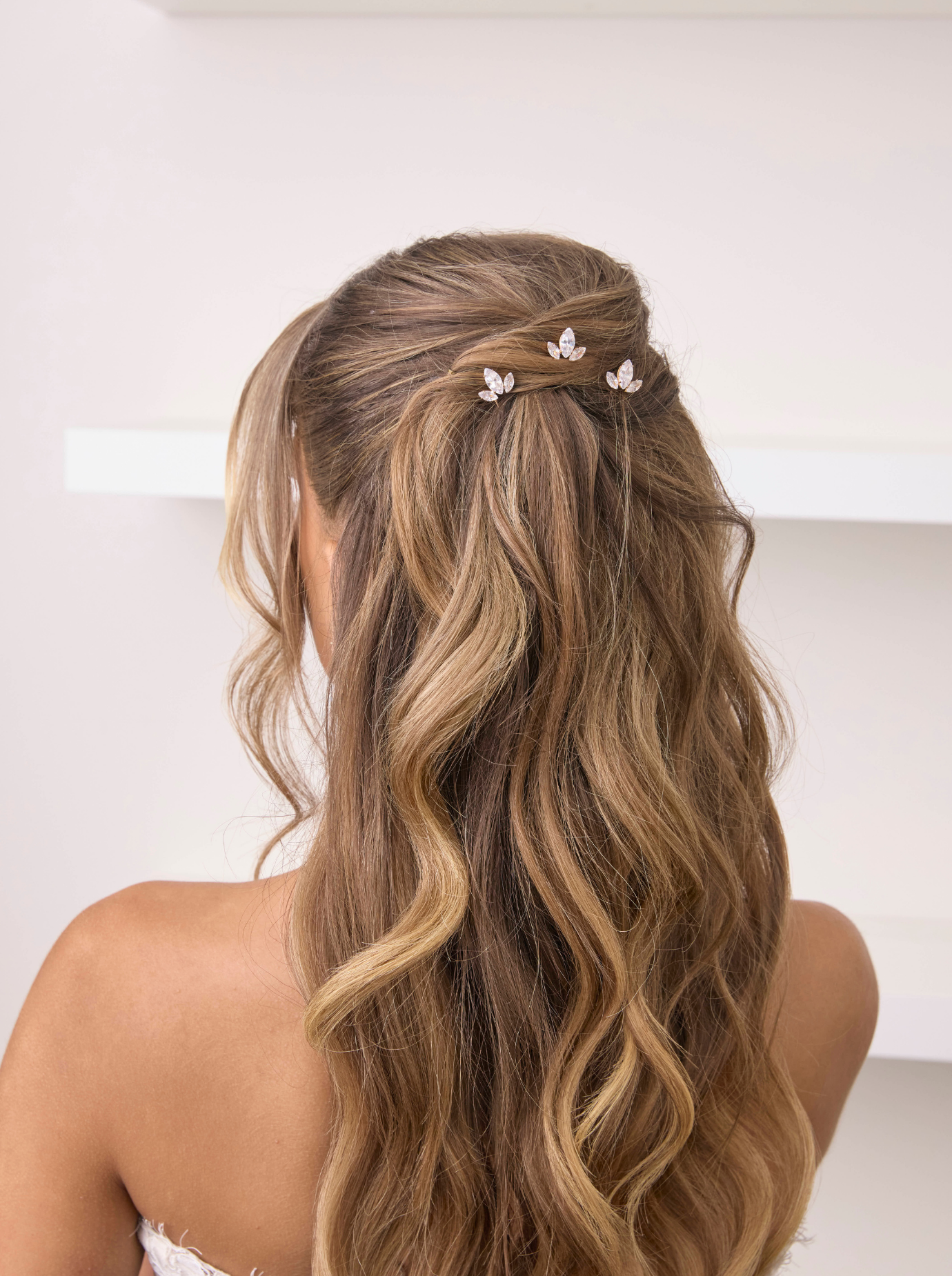 Effie - Marquise Crystal Bridal Hair Pin Trio