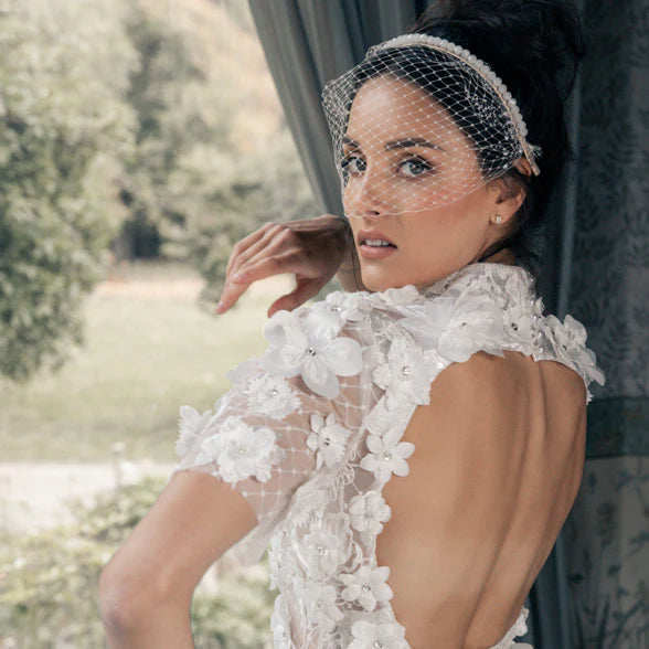 Buy A'el Este - Amadi - Bridal Beaded Headband - White online | The White Collection Australia