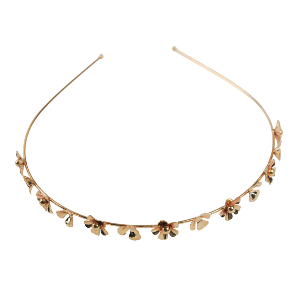 Buy A'el Este - Valencia Set - Bridal Floral Crown & Amelia Headband - Gold online | The White Collection Australia