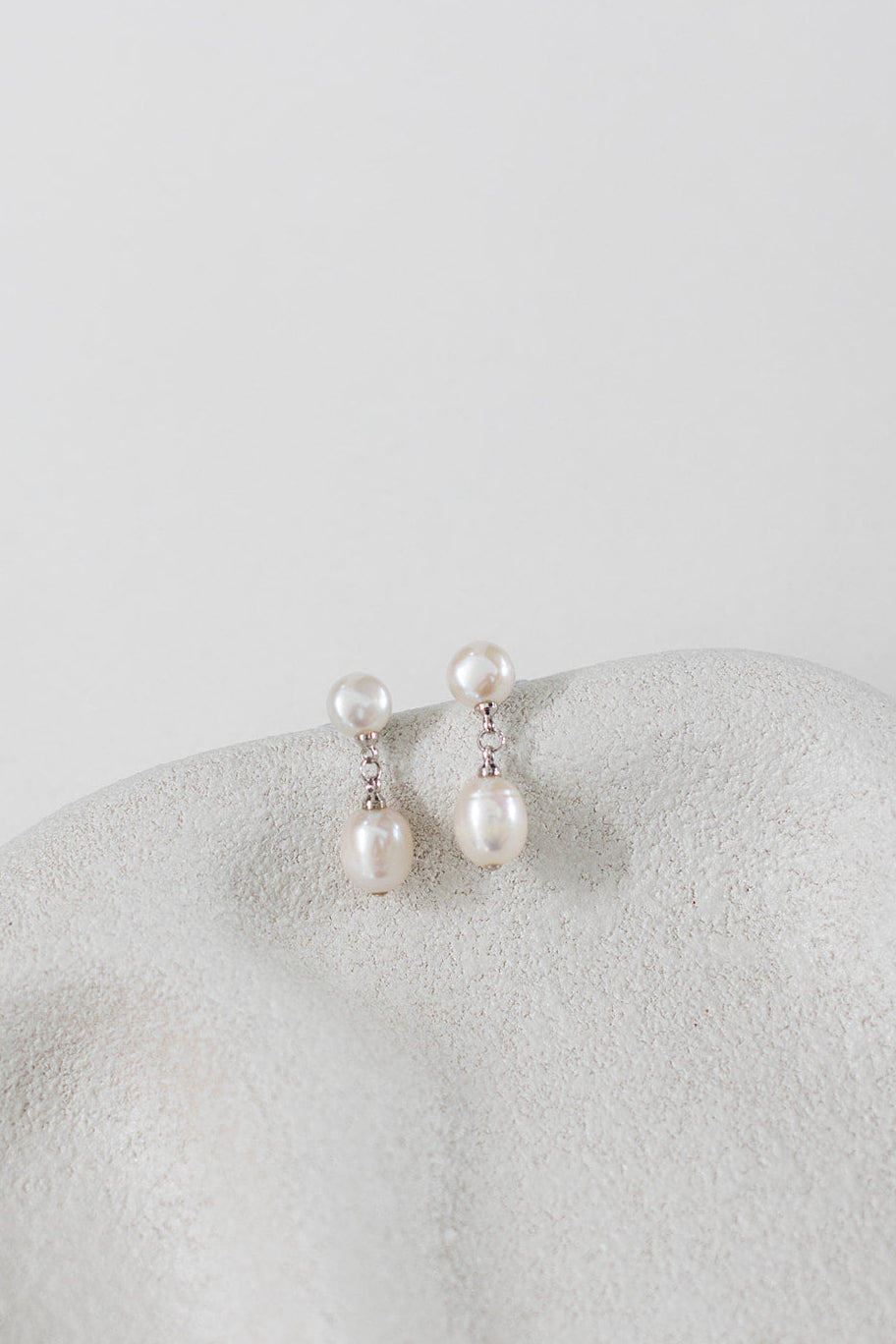 Buy Avery - Freshwater Pearl Drop Bridal Earrings online | The White Collection Australia