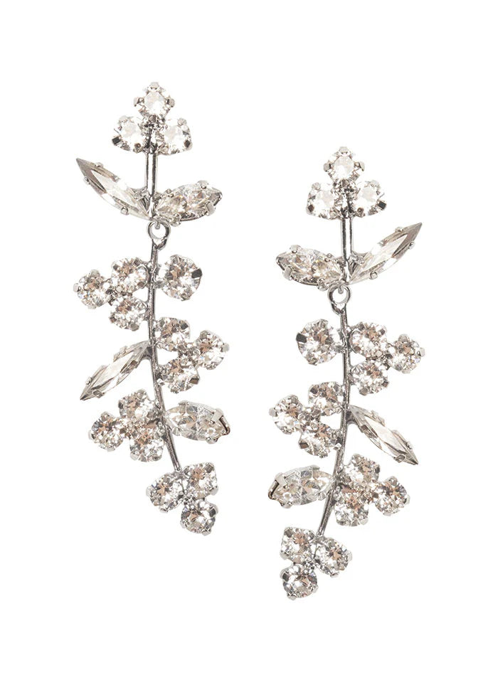 Buy Elizabeth Bower - Bud Crystal Crystal Drop - Gold online | The White Collection Australia